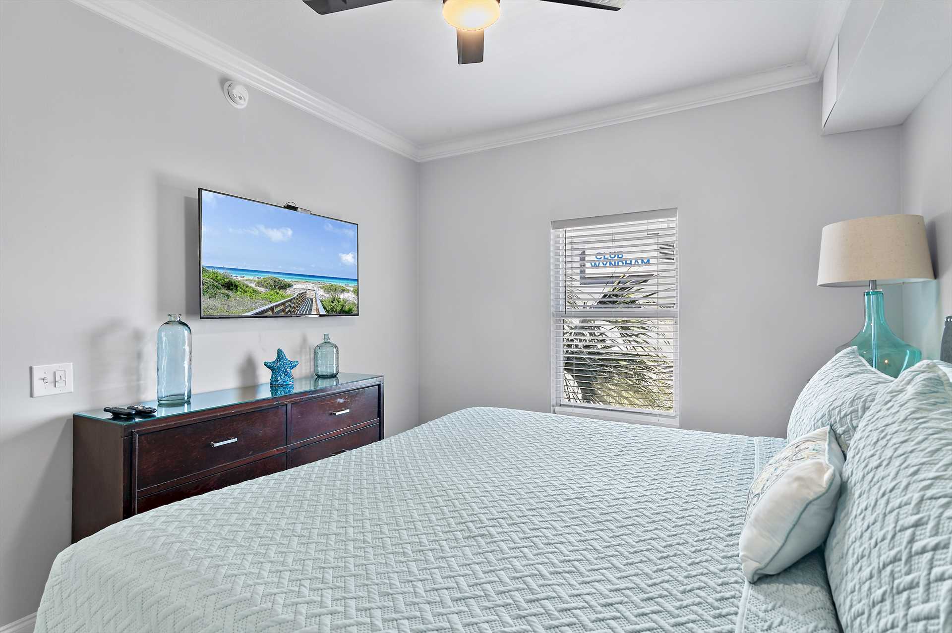 Plush beds and coastal style in every bedroom