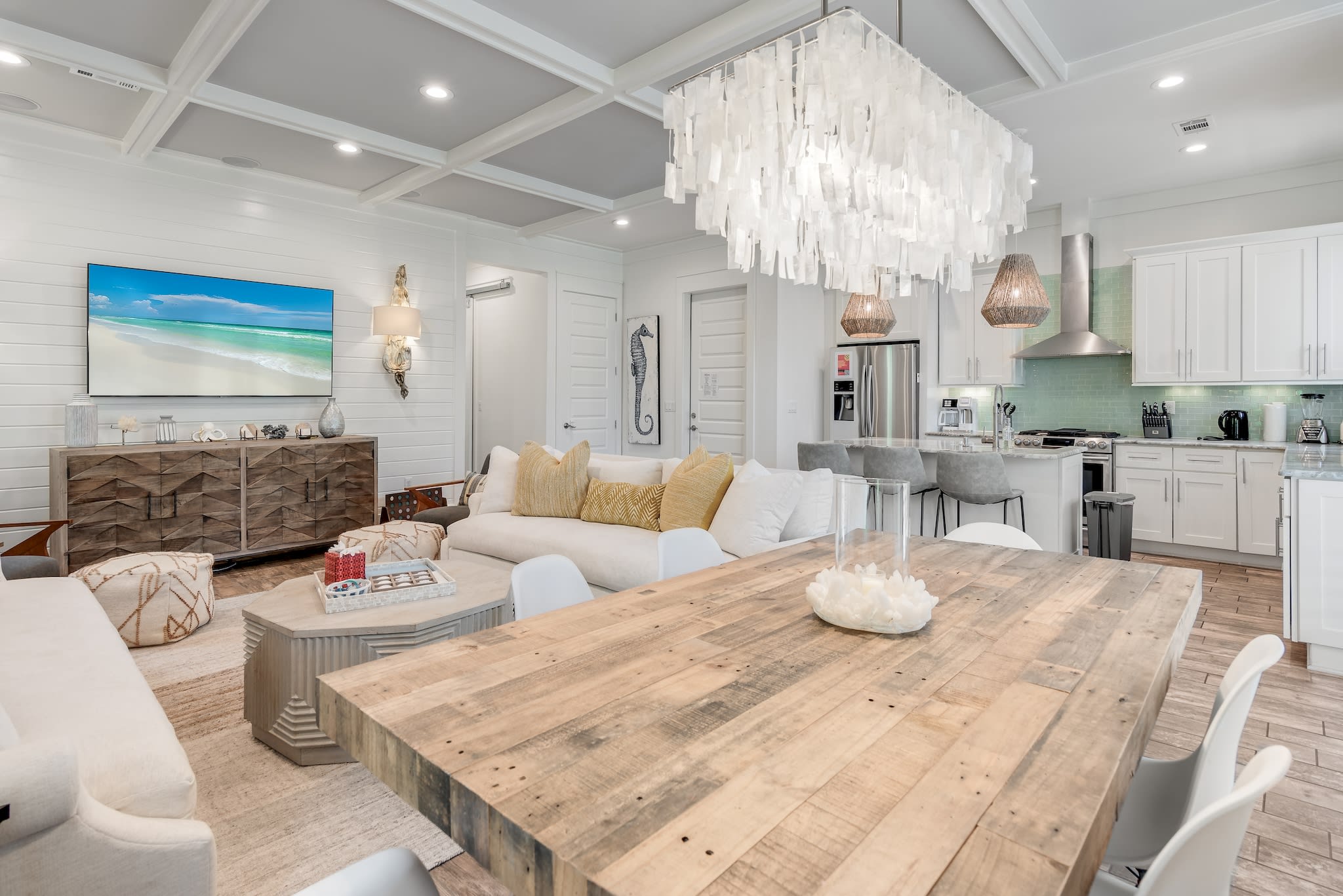 Luxurious sofas and stunning open-concept living for ultimate comfort and style.