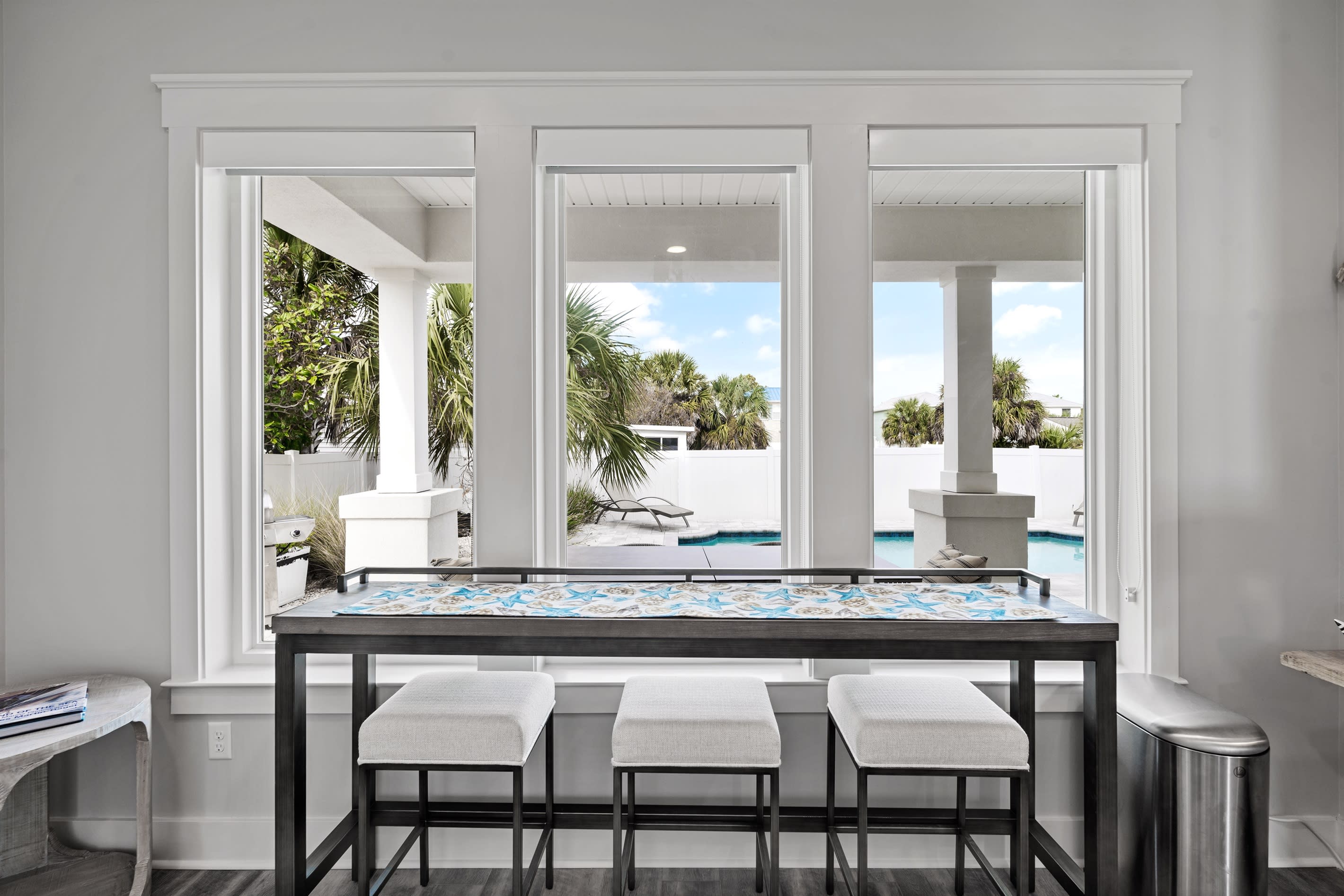 Bottom Floor Counter with Barstools