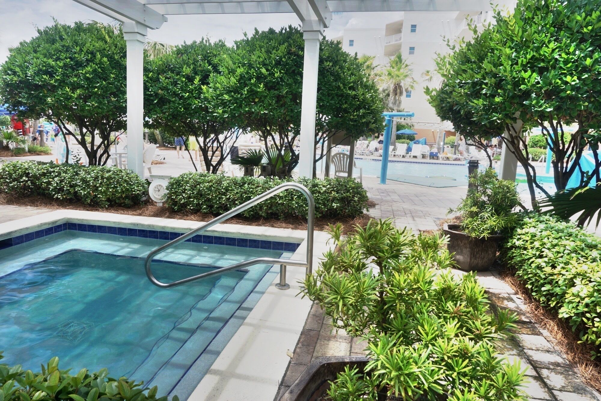 One of the 2 hot tubs here at Waterscape!