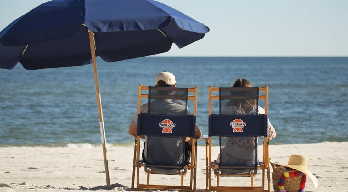Beach Chair Service included with Condo Rental 3/1 through 10/31 each year