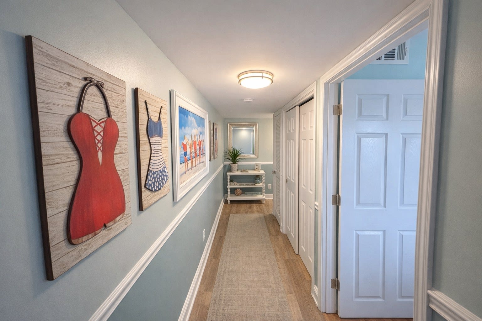 View as you enter the condo with easy access digital lock.