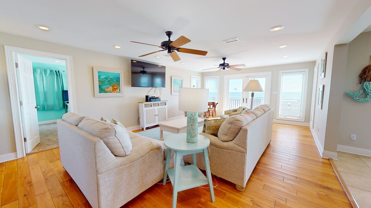 Living room with access to 1st floor Master