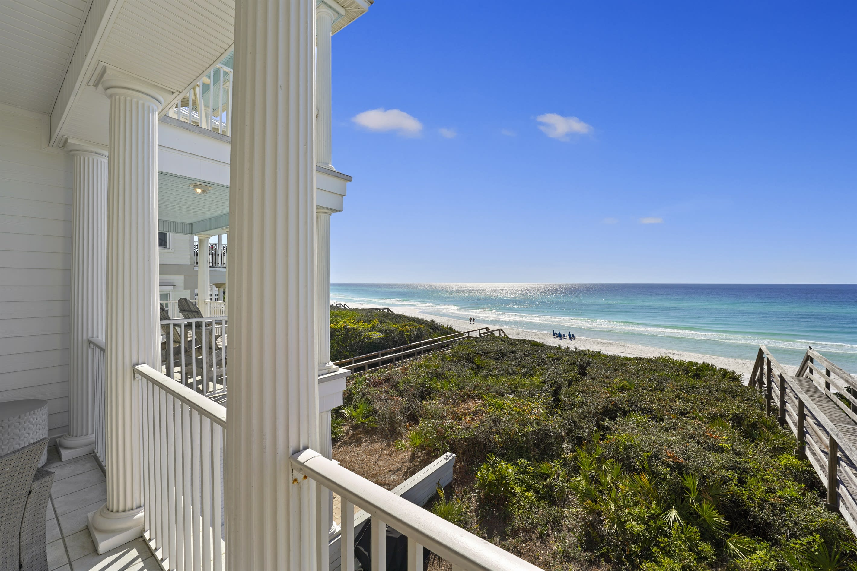 Second floor balcony view with Ocean View