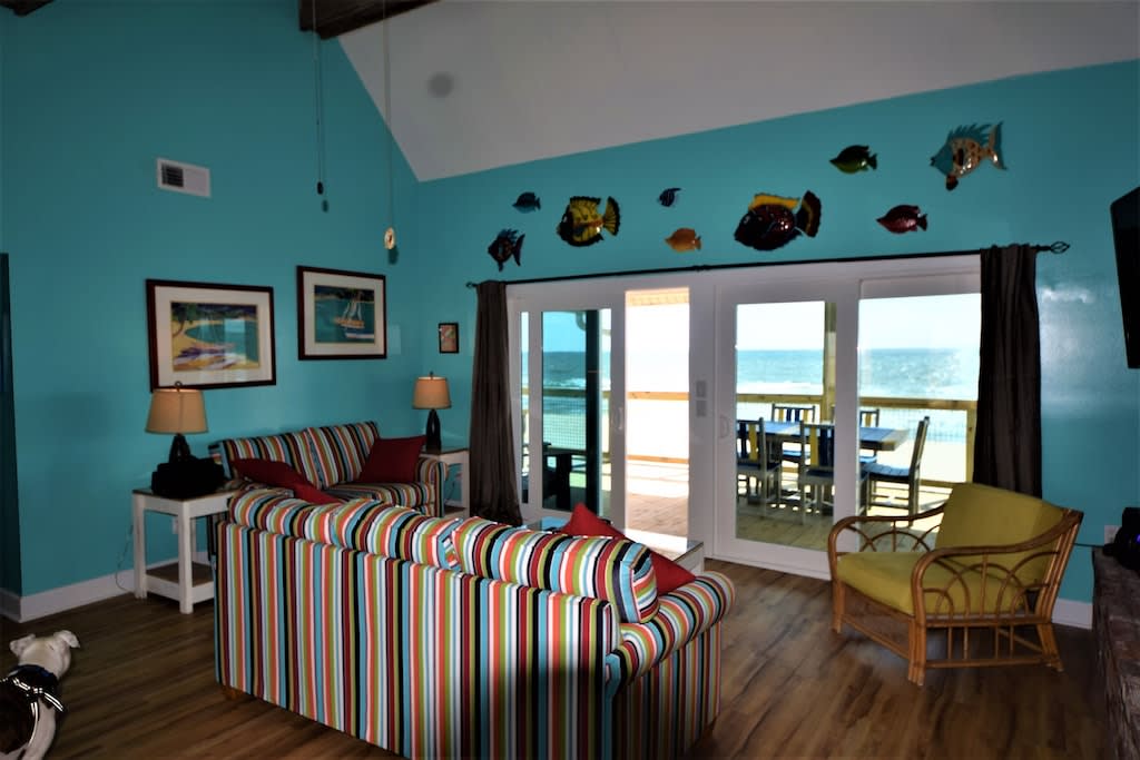 another view of the living room and views