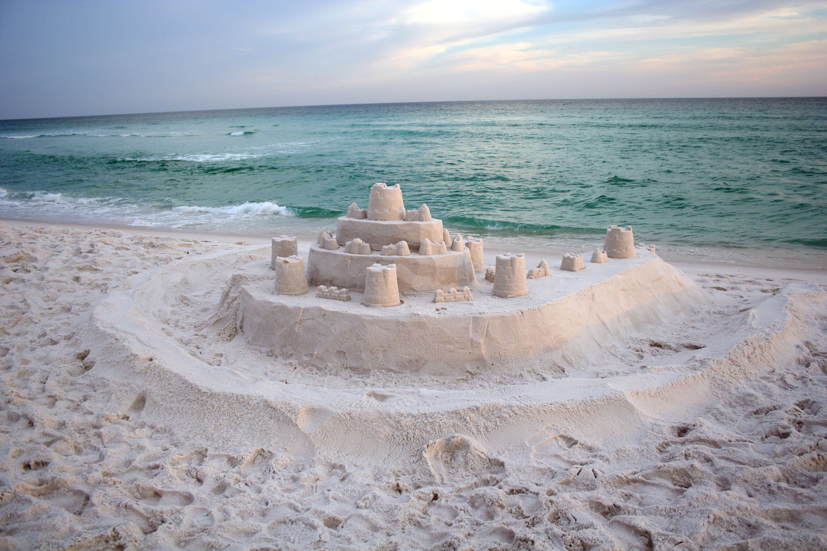 Come stay and play! Sand castles 