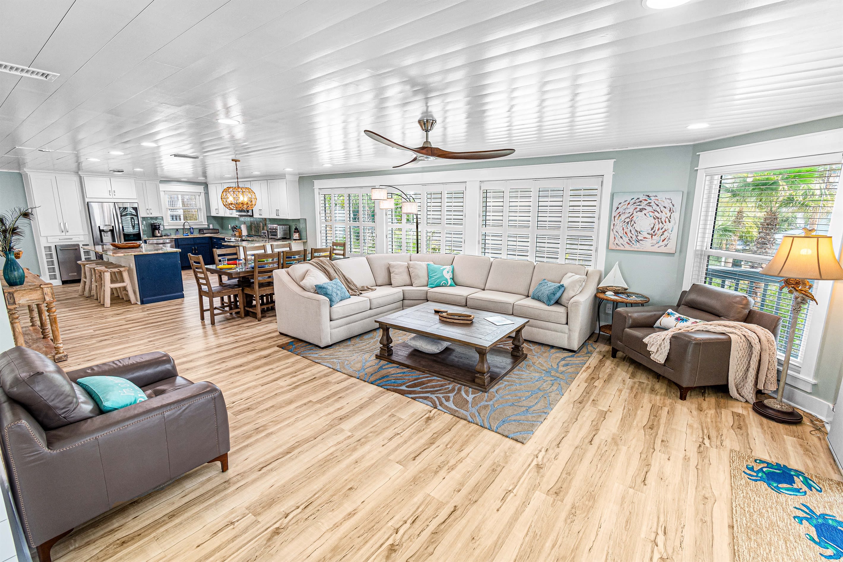 Spacious and Open Living Room Upstairs