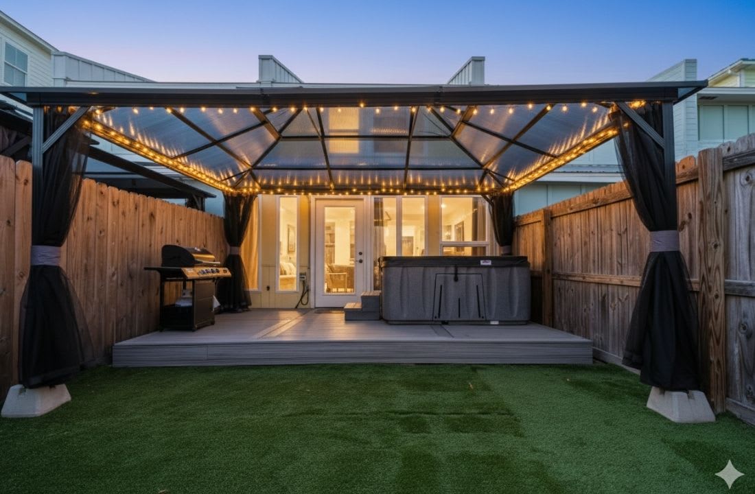 Evening View from the Backyard