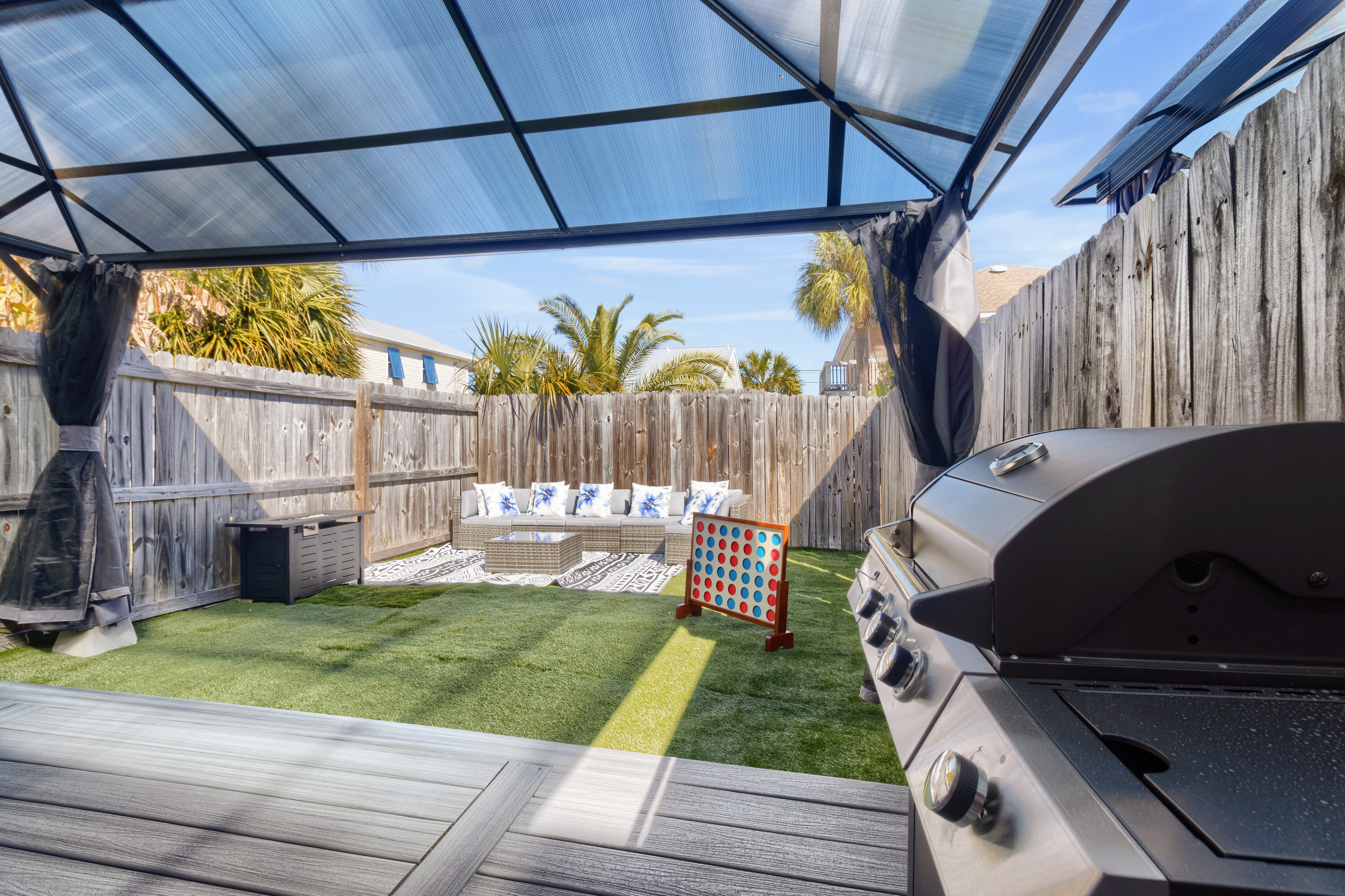 play outside with our 9 in 1 play table while waiting for the grill