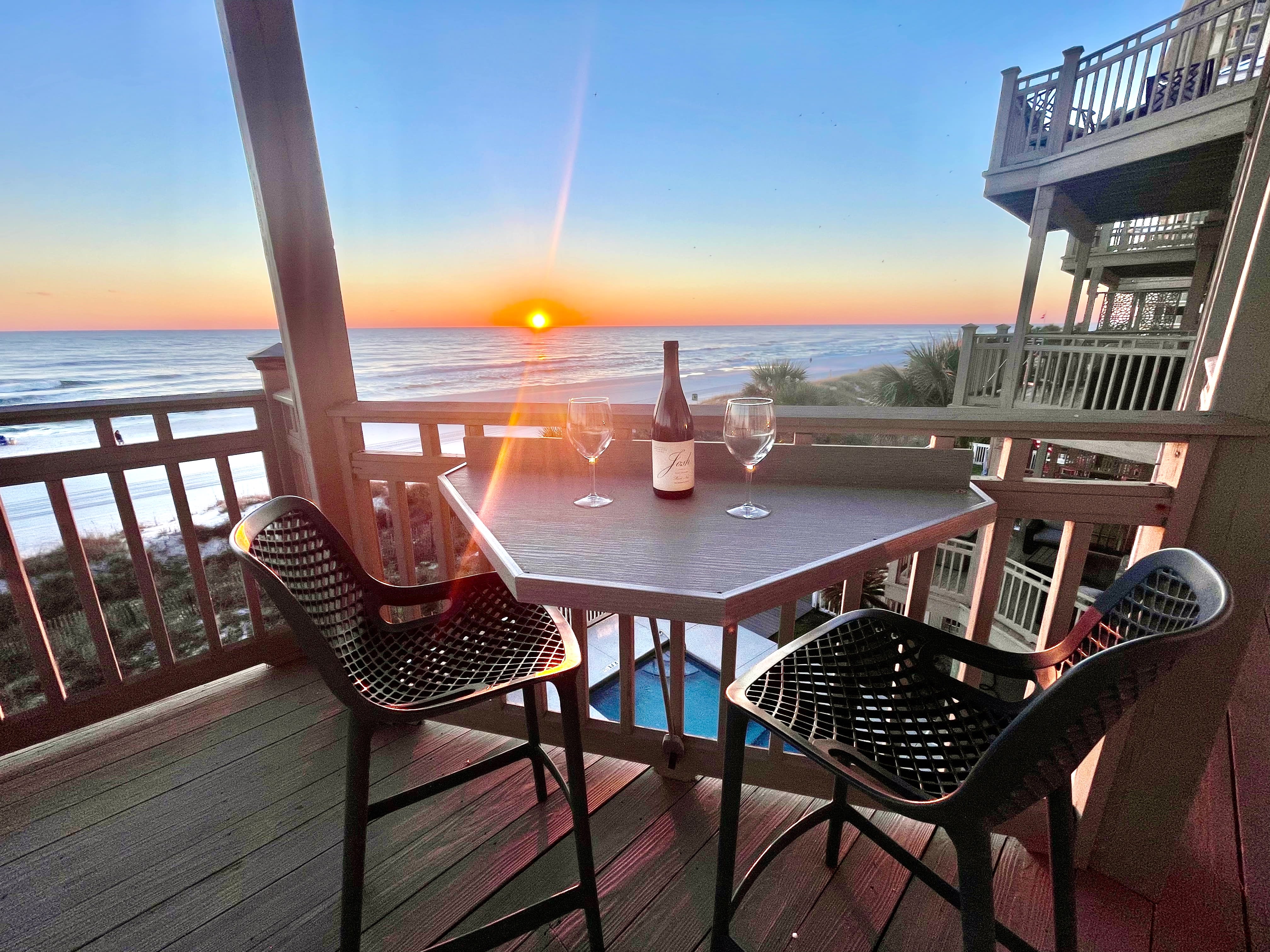 Sip wine and watch the sun melt into the Gulf from your private balcony. This romantic sunset spot is guest-favorite and one of the reasons families return year after year for the perfect beach escape.