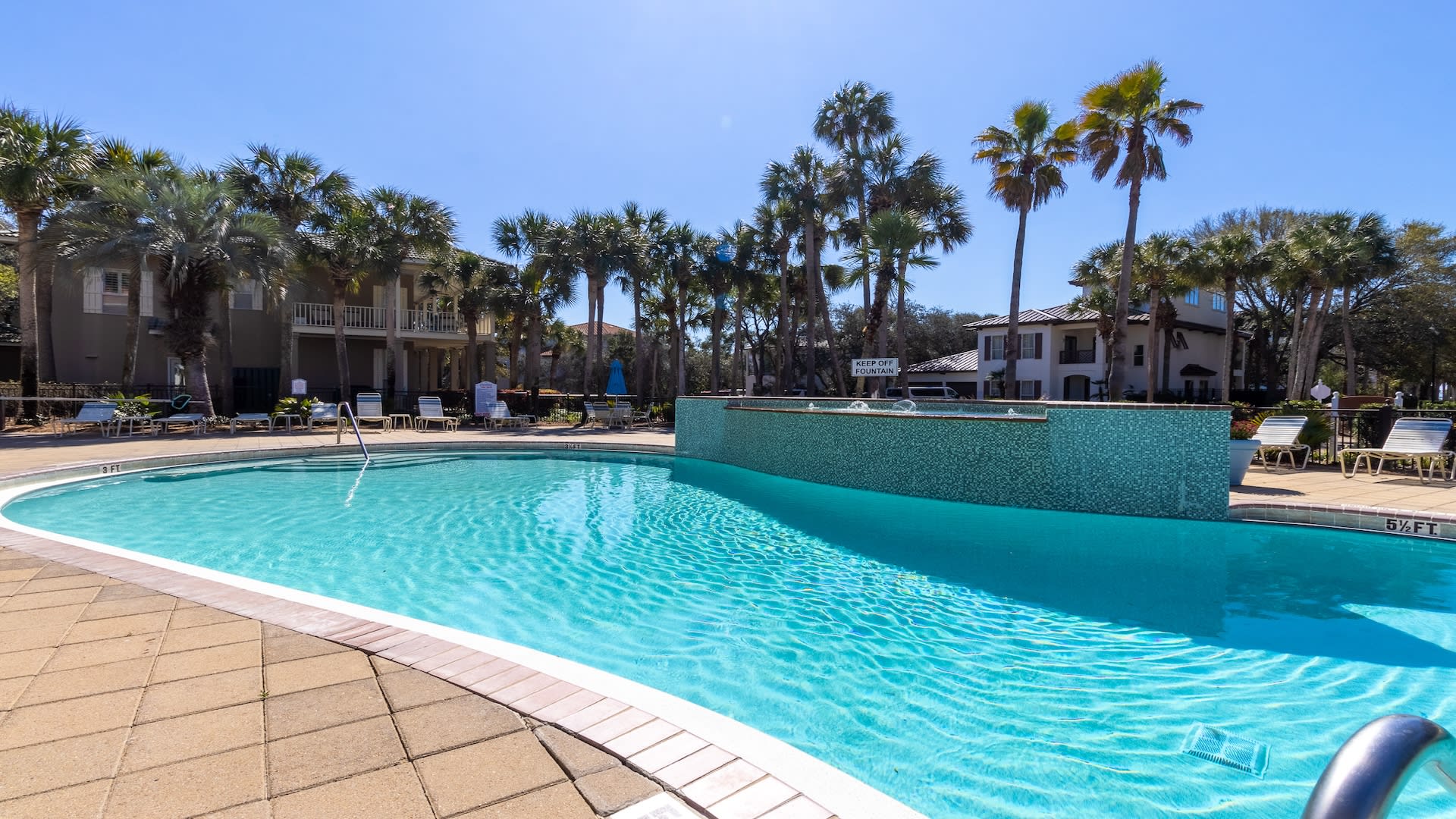 Community lagoon style pool