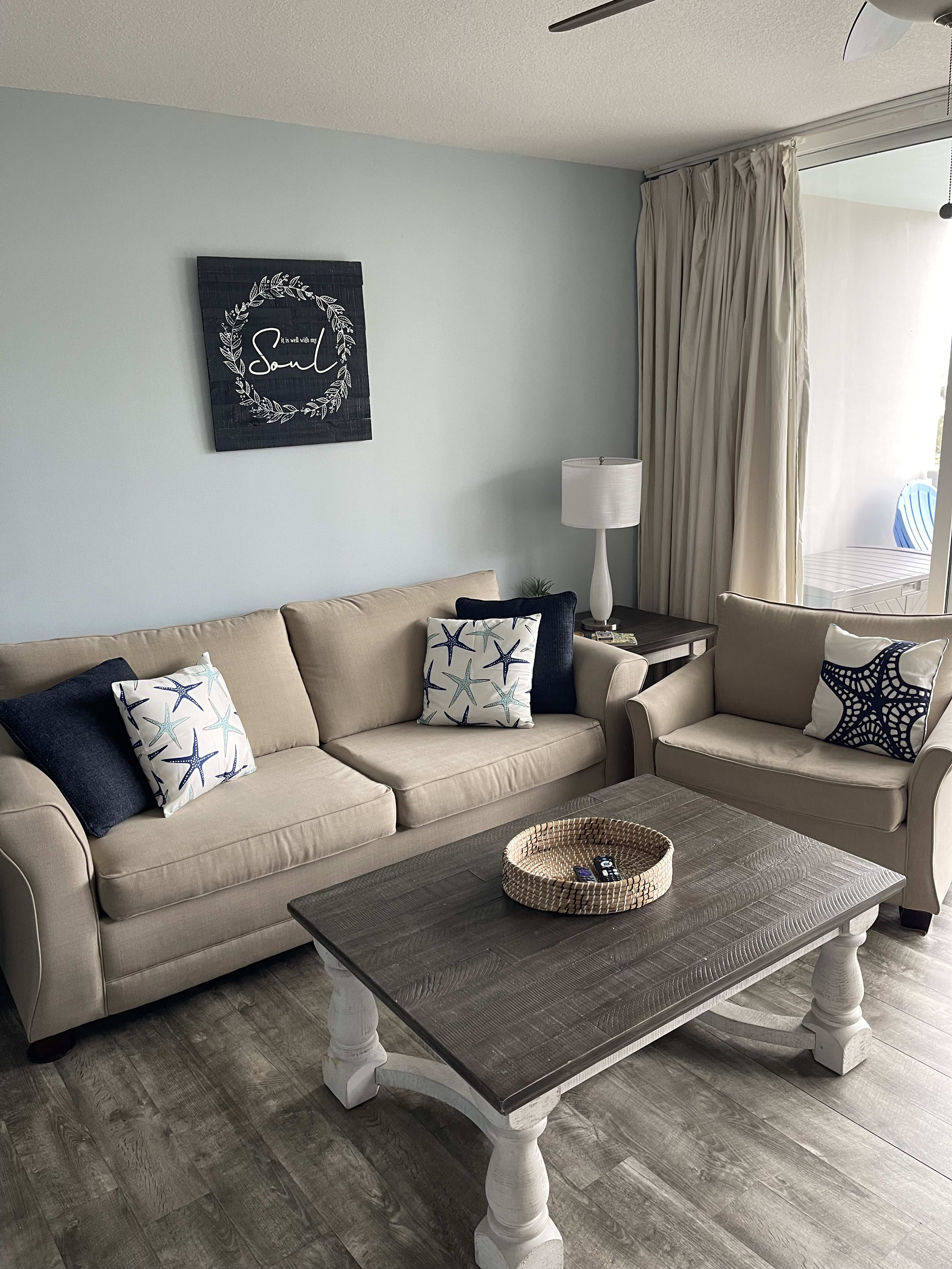 Living Room with Queen Sofa Bed