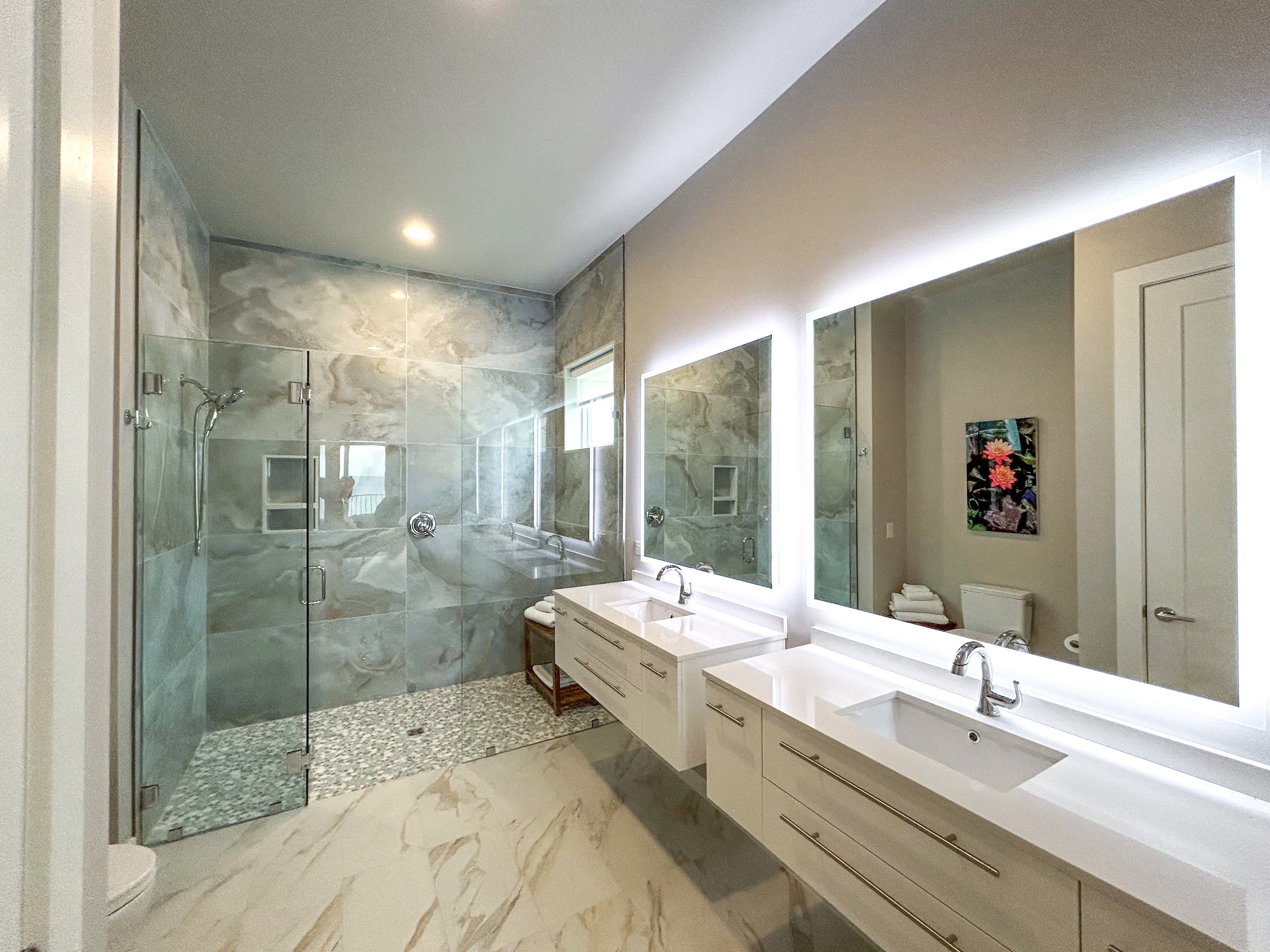 King Bathroom 1 with walk-in Shower