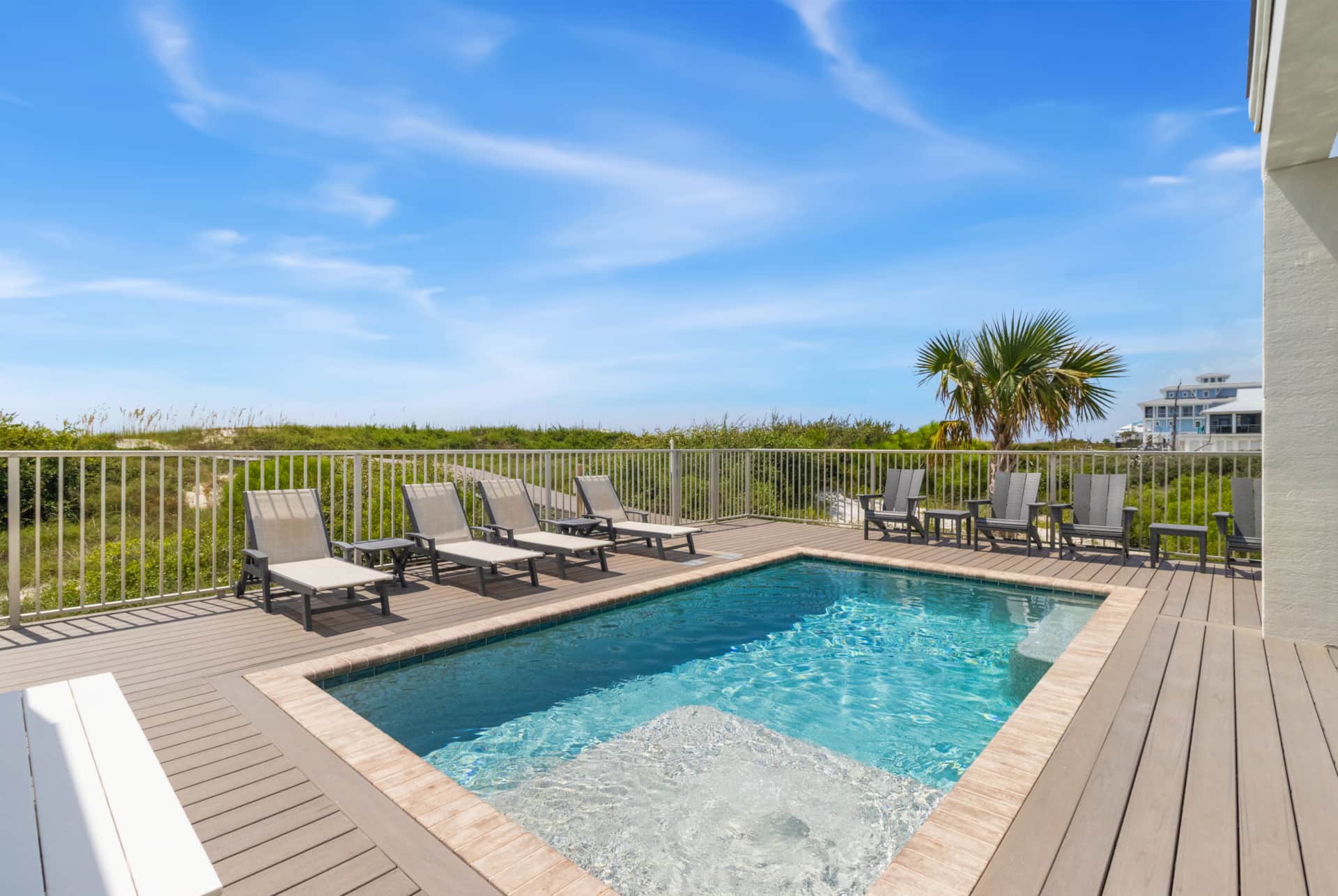 Exterior Pool deck and boardwalk