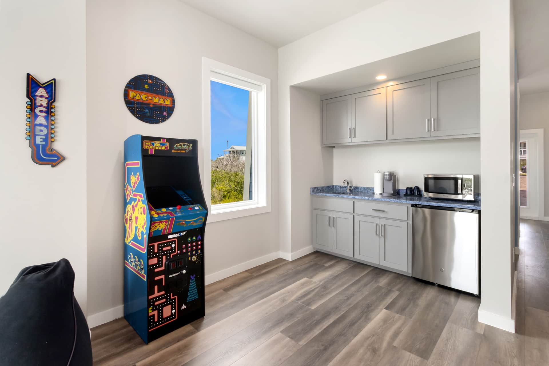 Arcade and Wet Bar