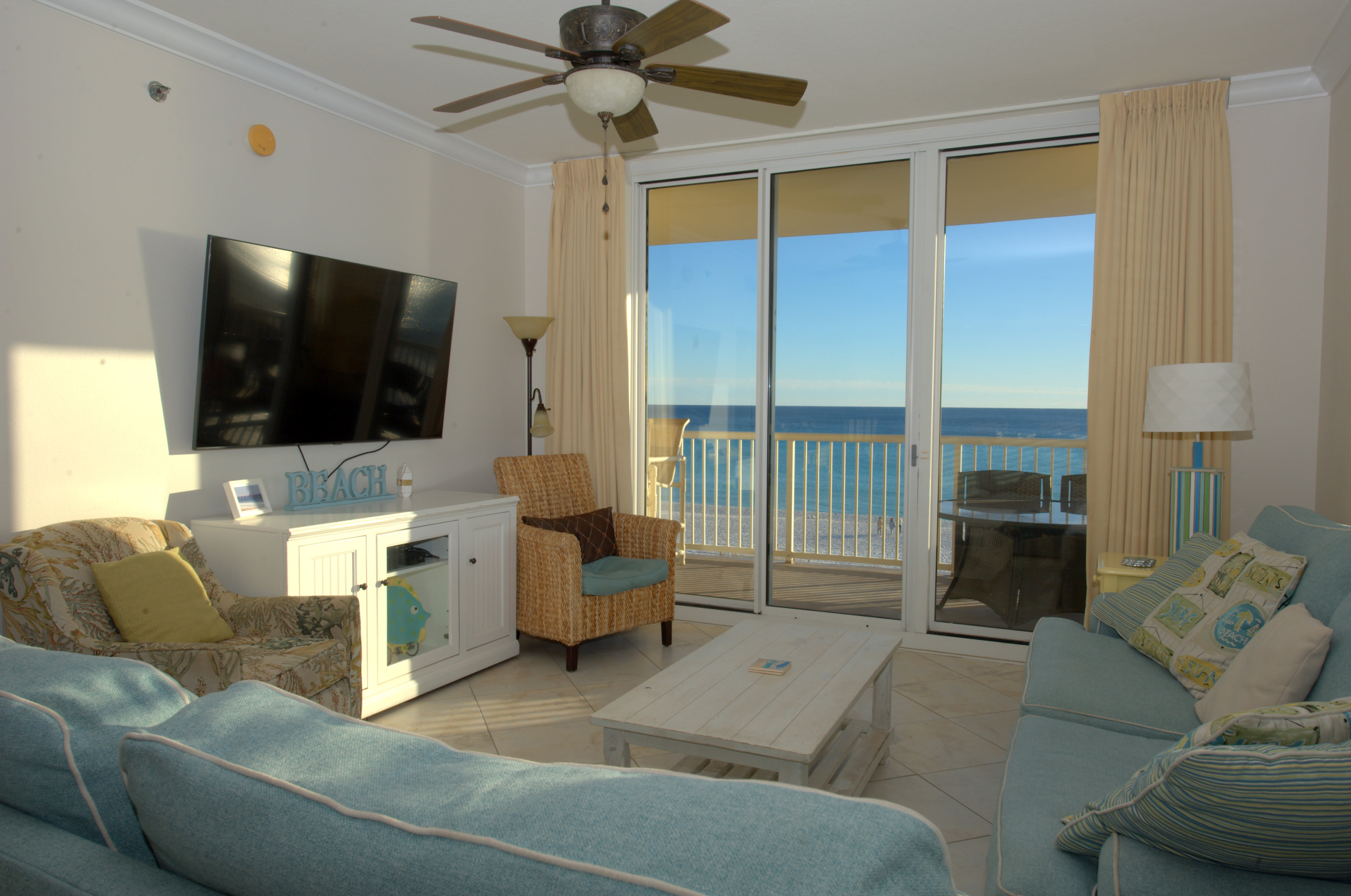 We have lots of space to gather for movie nights and conversations!