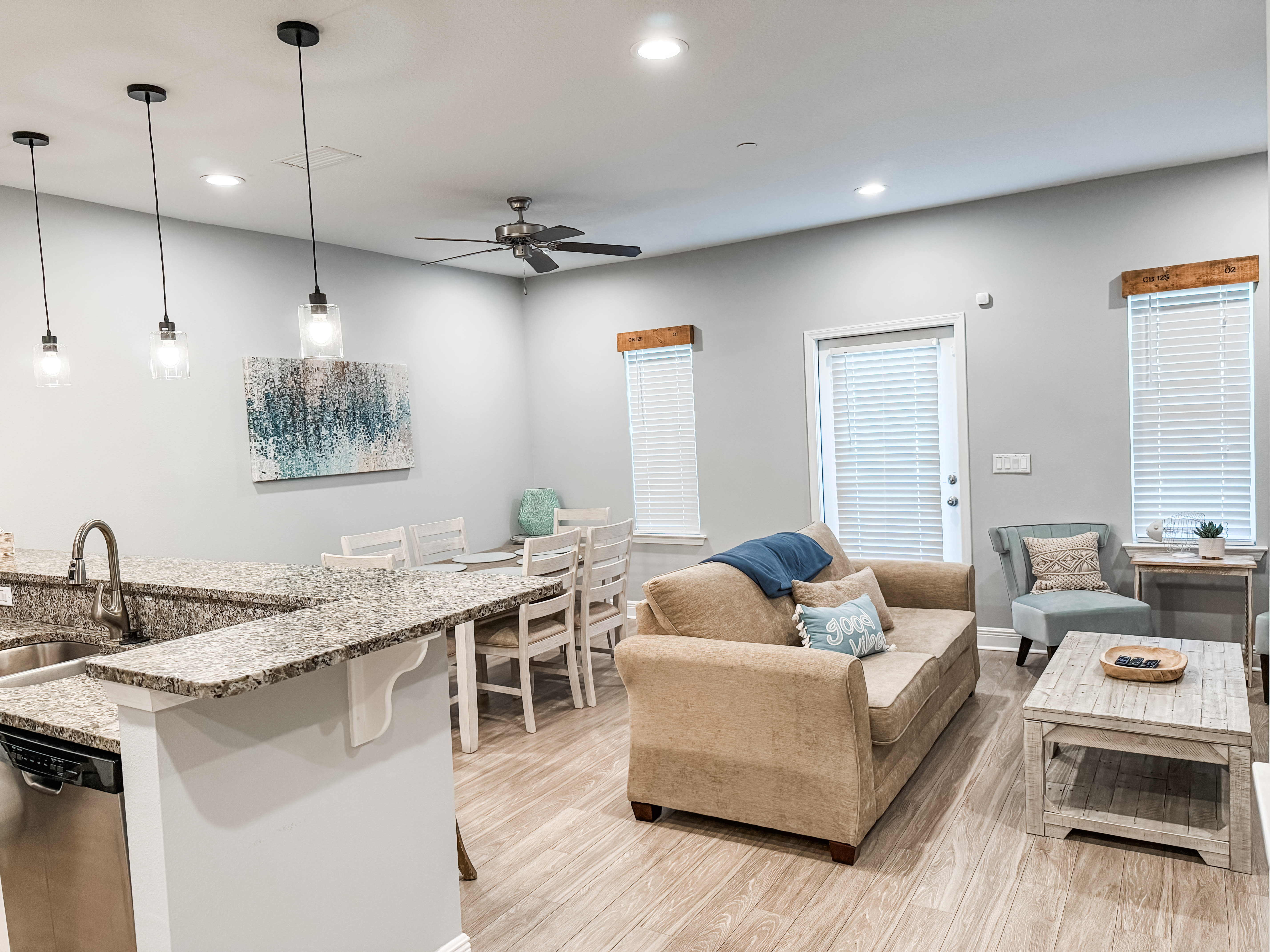 Open Concept Kitchen, Living, &amp; Dining