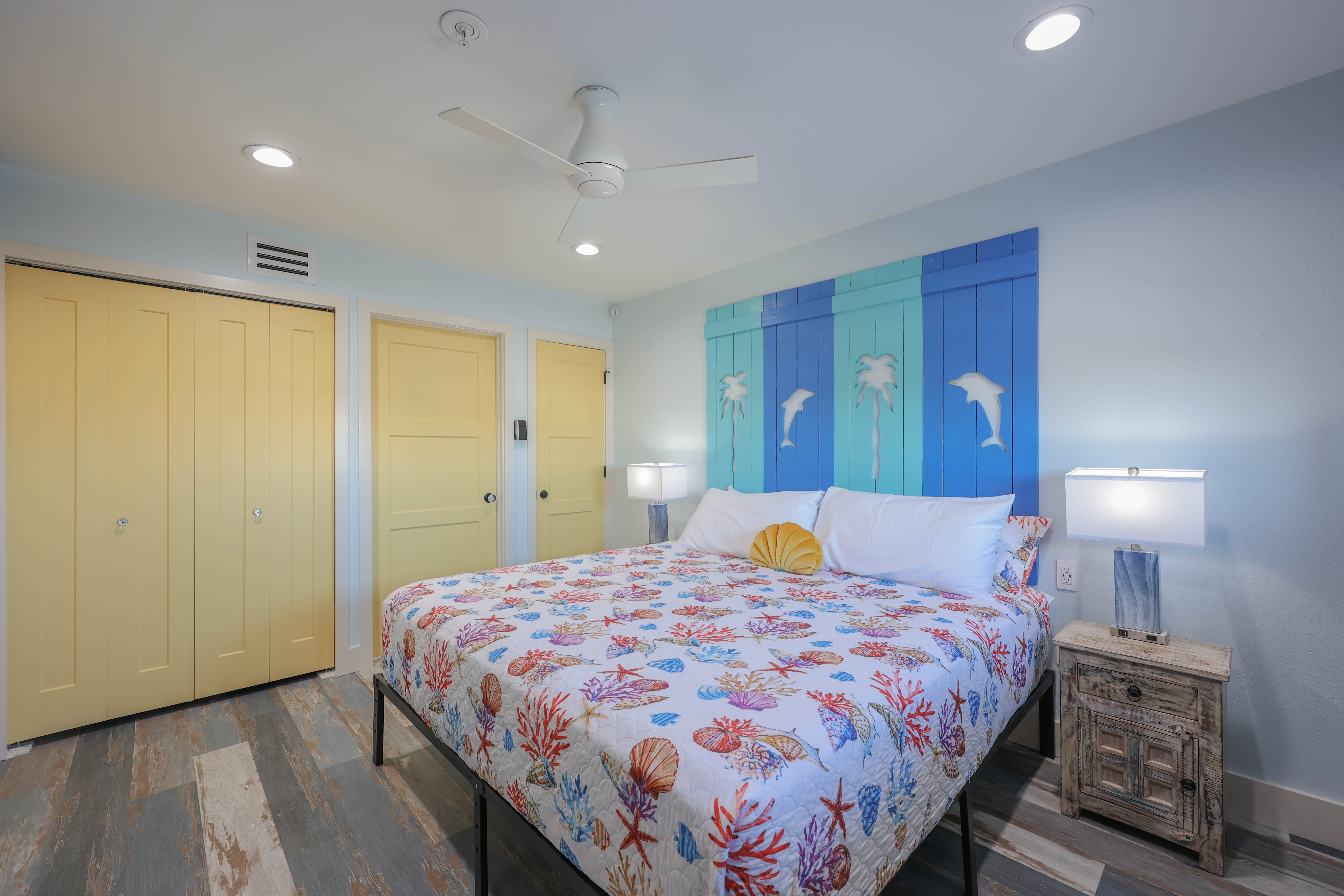 Step into a bold, designer living room where vibrant color meets luxury.