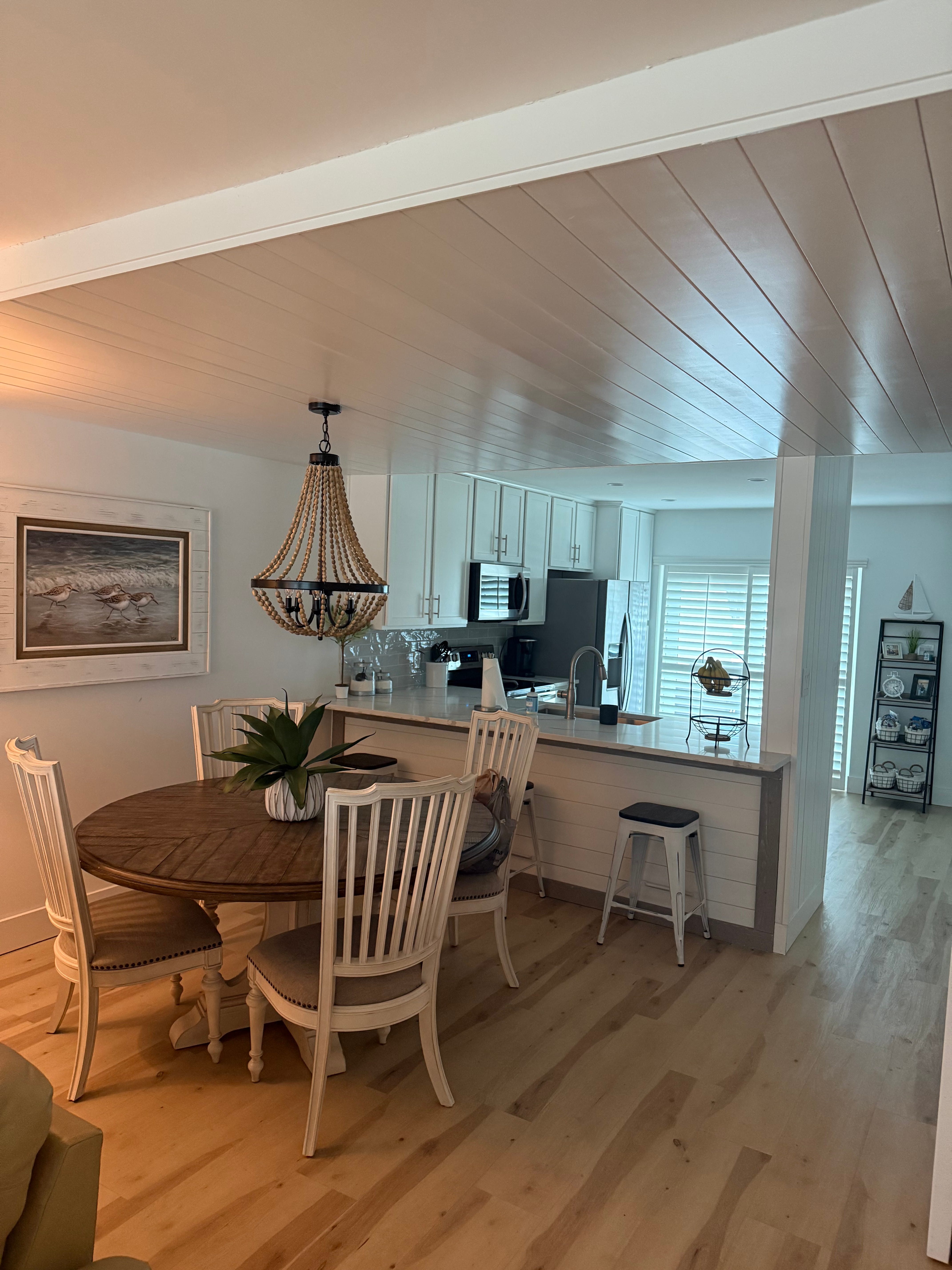 Dining and open kitchen