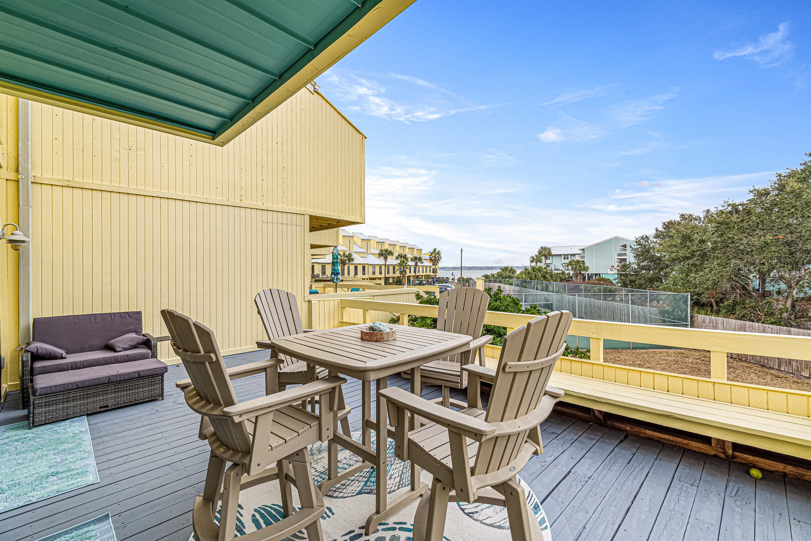 Outdoor Patio With View of the Santa Rosa Sound