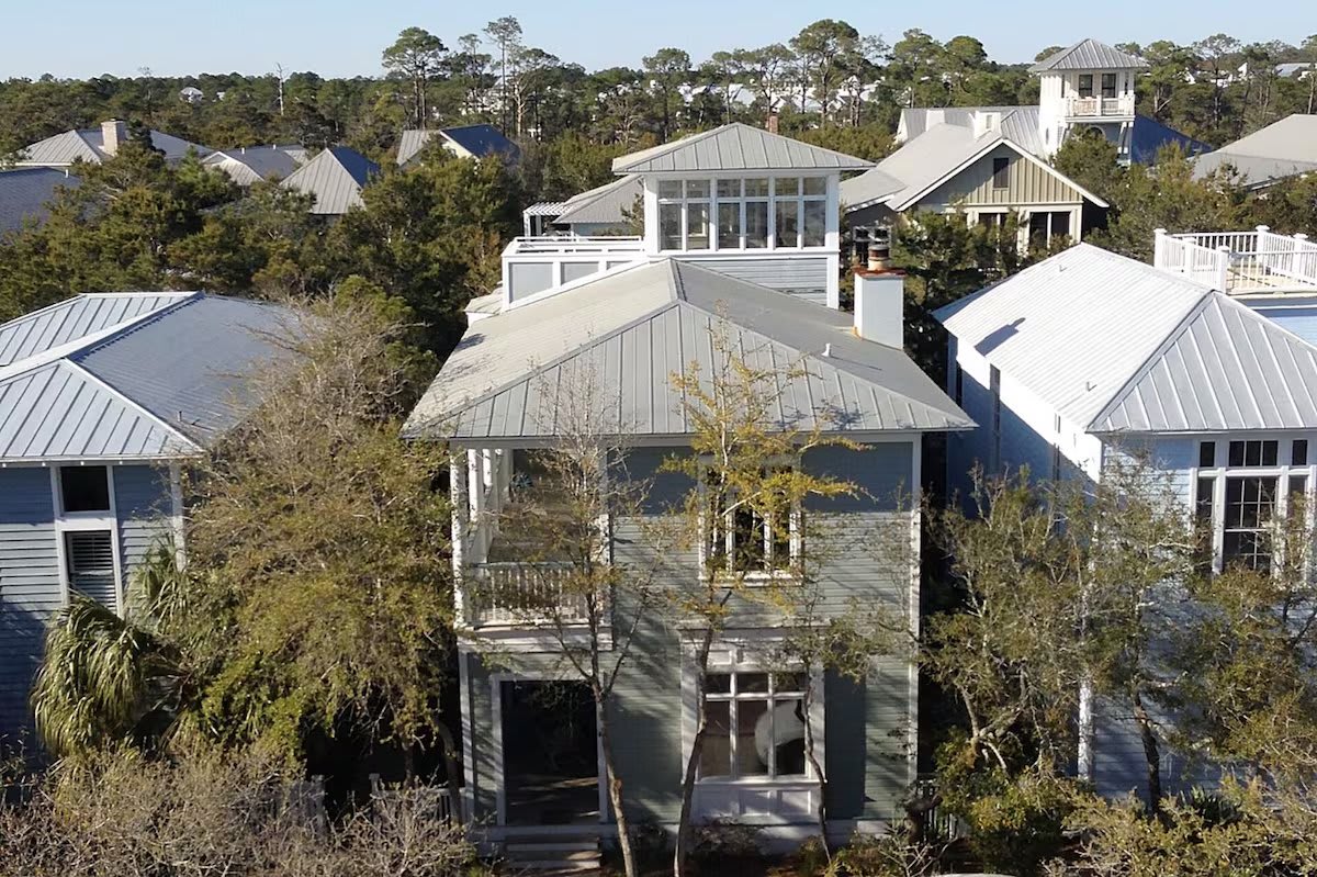 Aerial view of the location