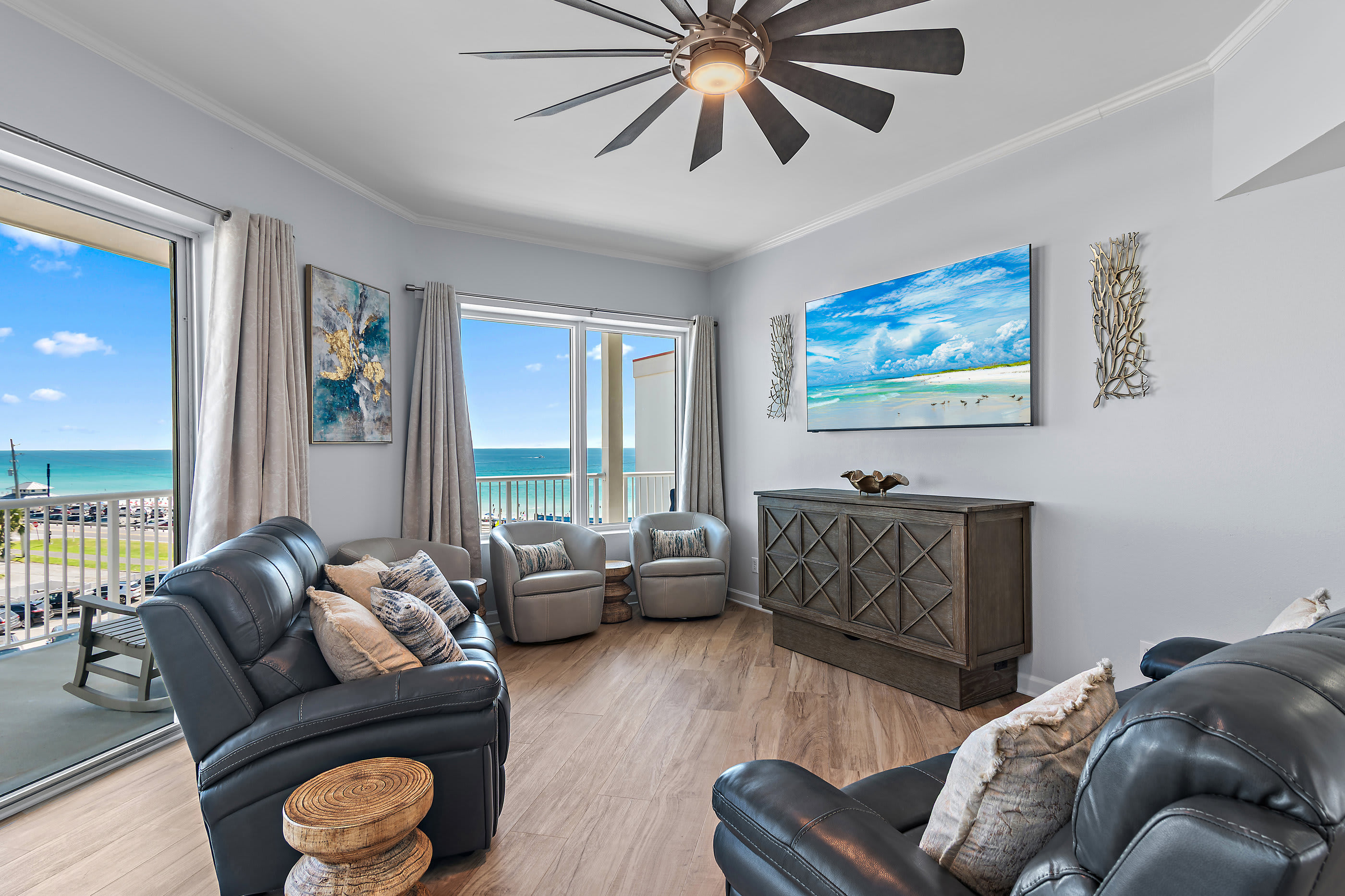 Living room alternate angle showing natural light and decor
