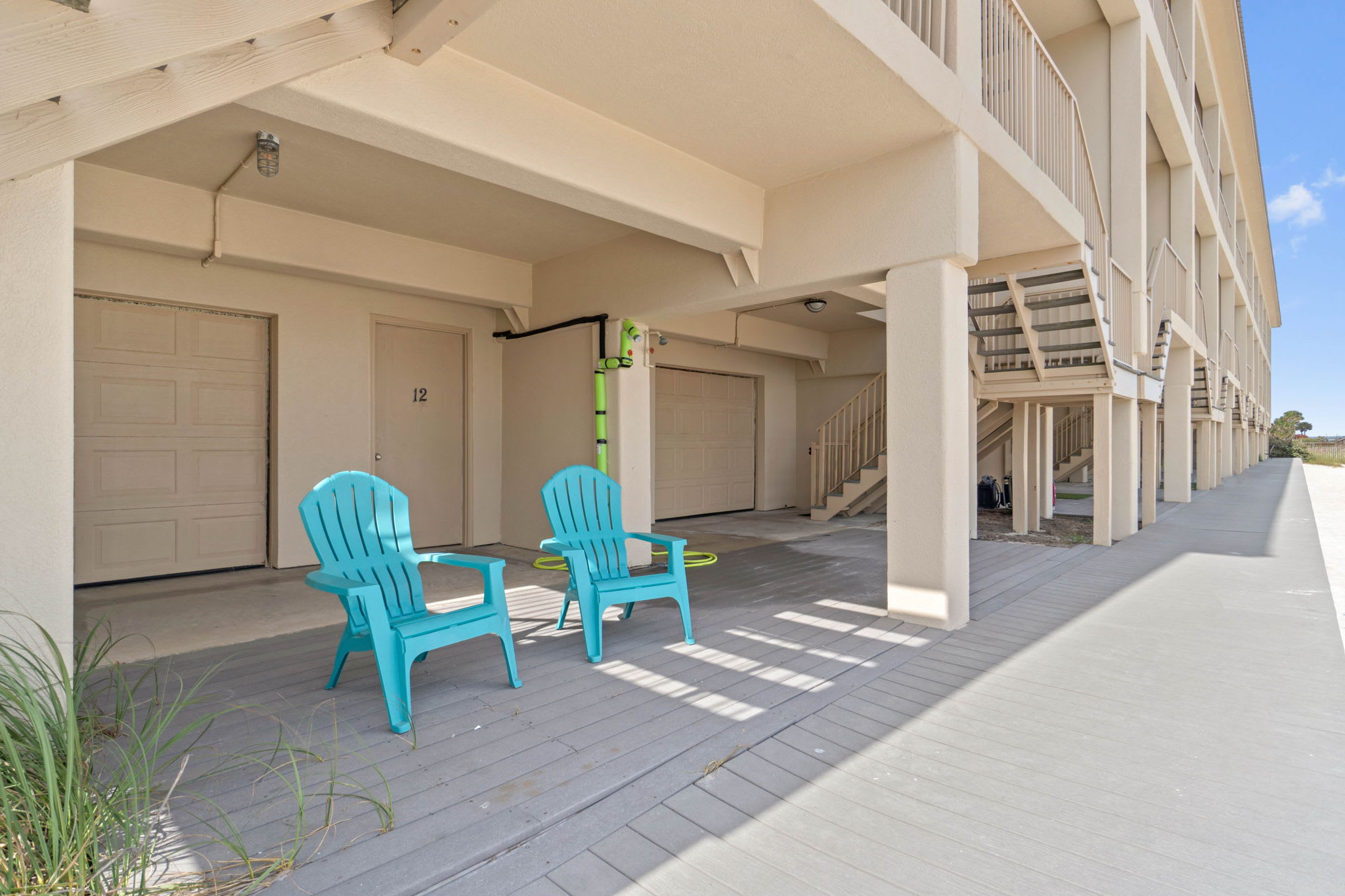 Seating Area Behind Garage
