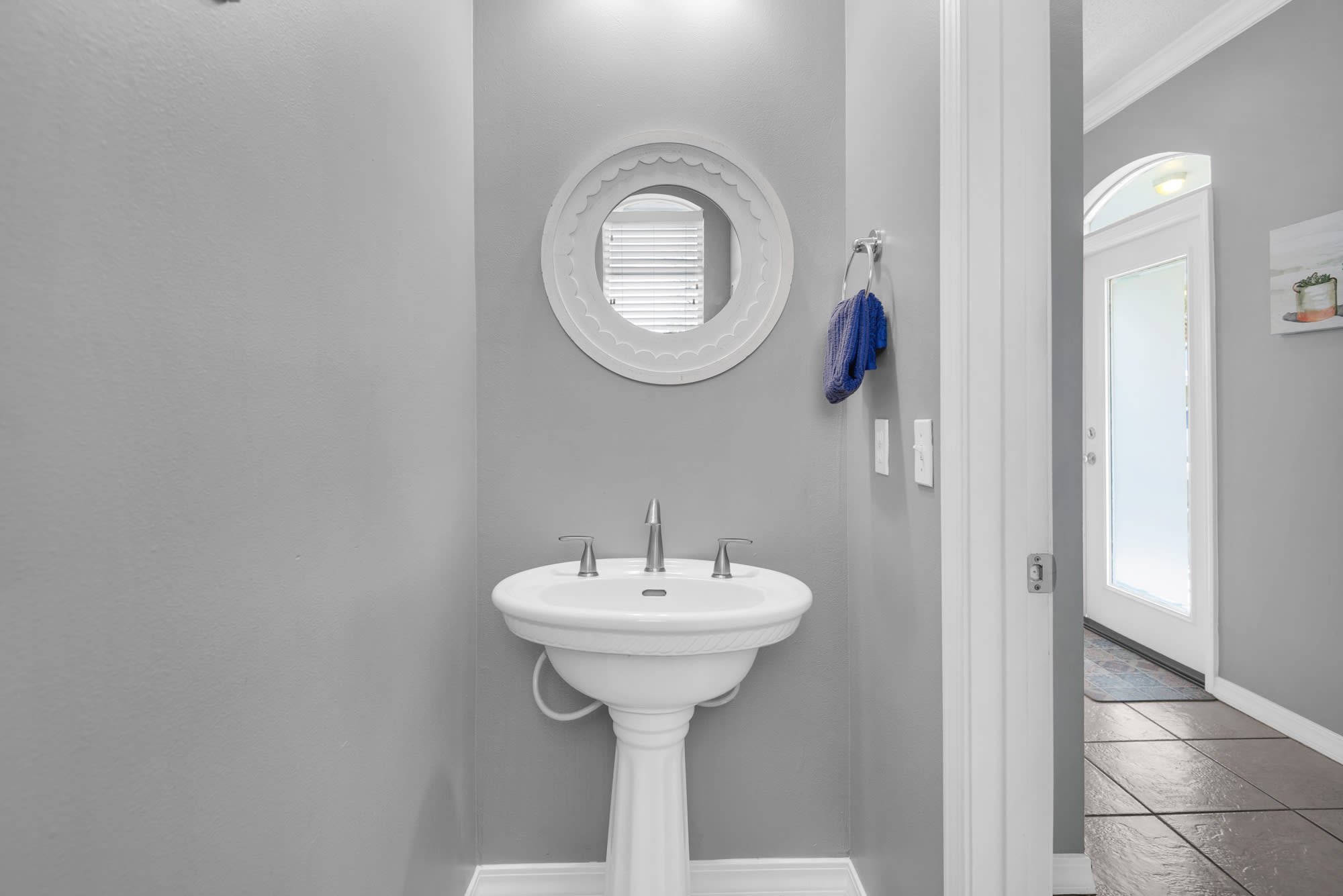 half bath on first floor