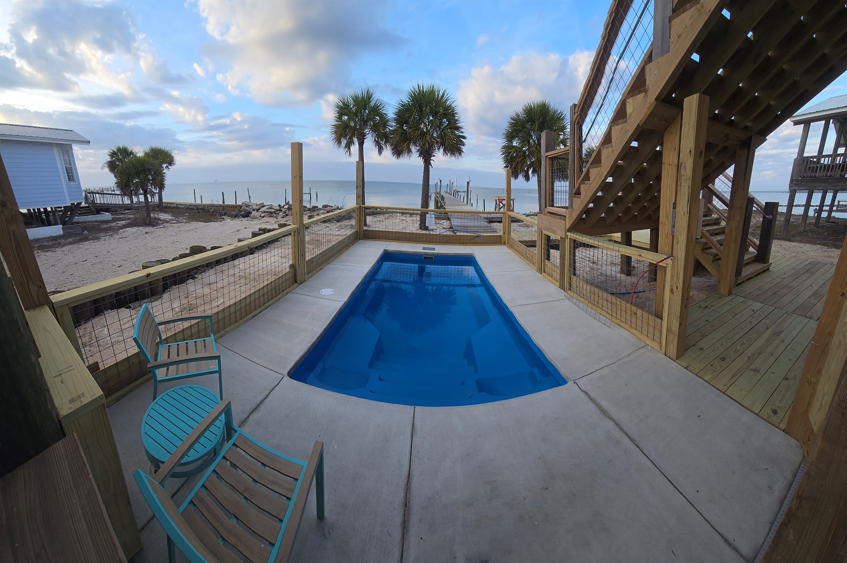 Pool update photo 02.20.26. Pool handrail has been added. Photo update soon