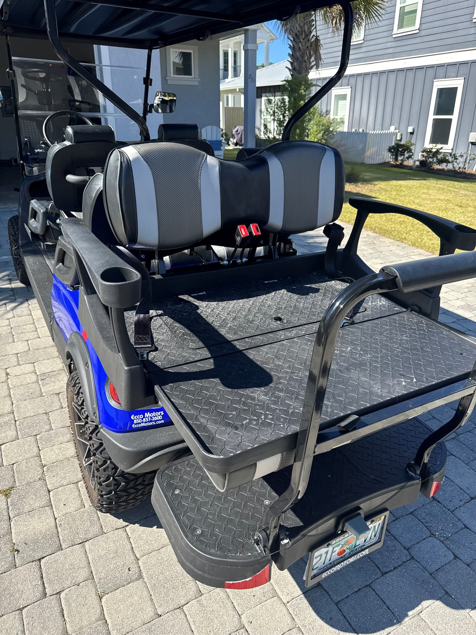 beach accessories area with back seats down