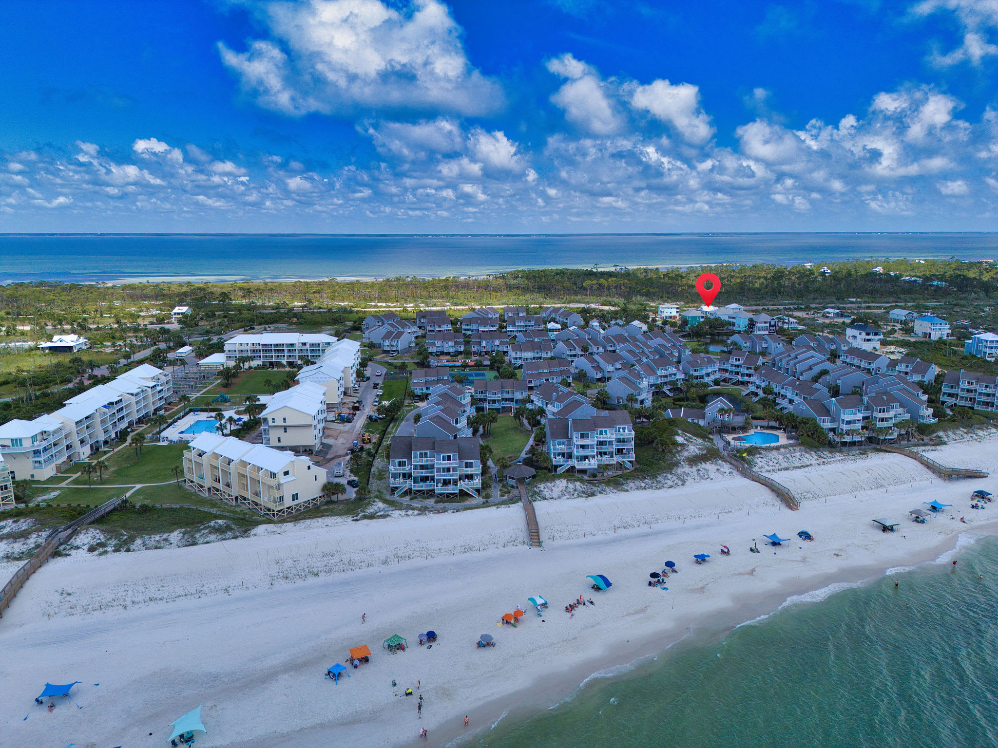 Aerial View from the Beach