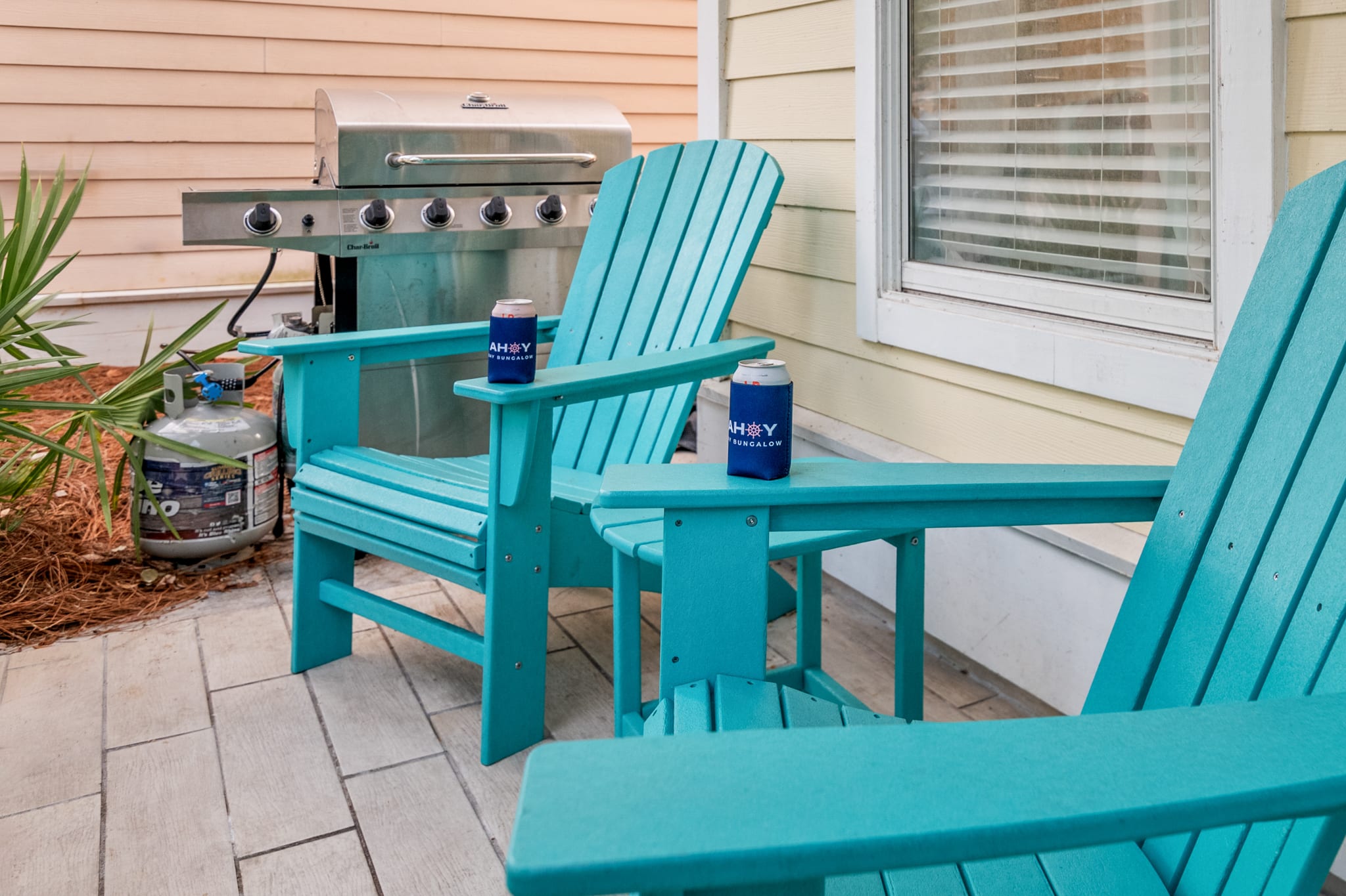 Relax on the patio by the grill