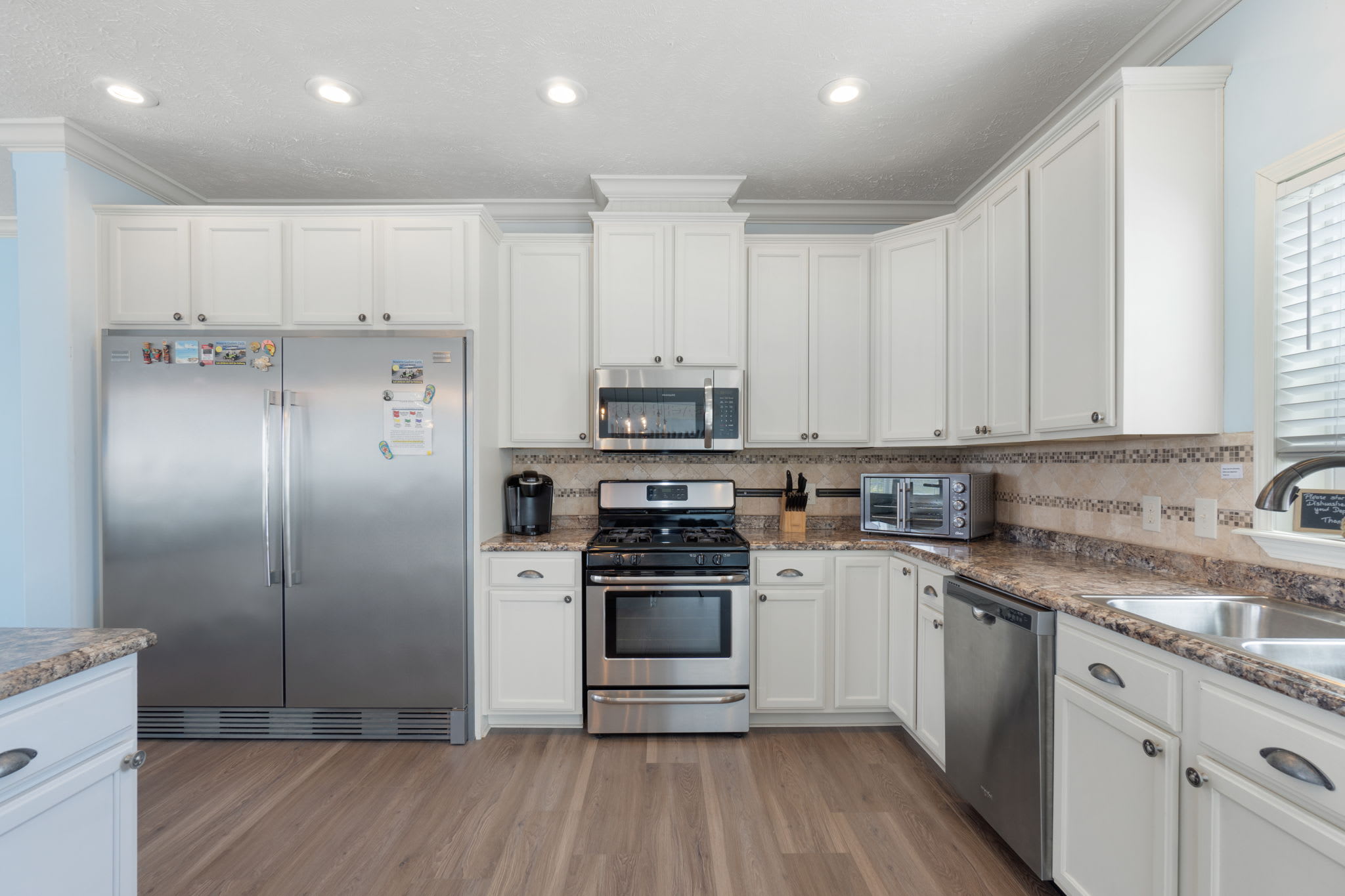 Kitchen With Massive Fridge/Freezer