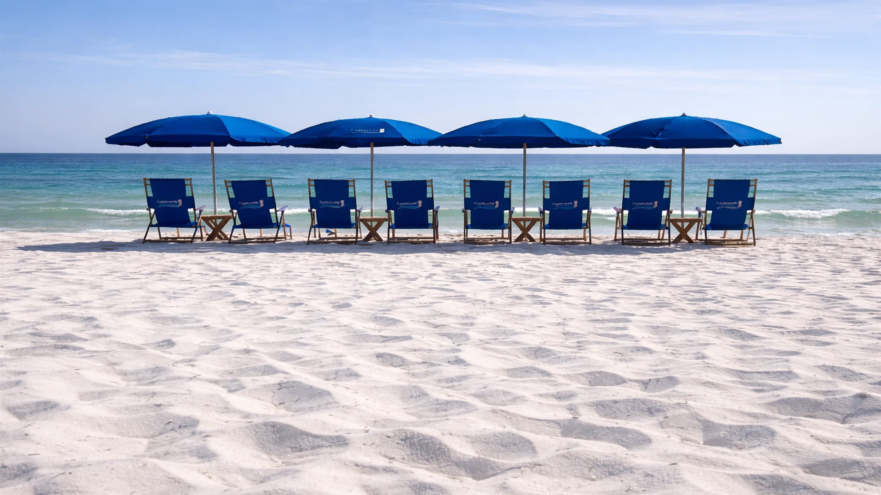 8 beach chairs w/umbrellas daily March thru October