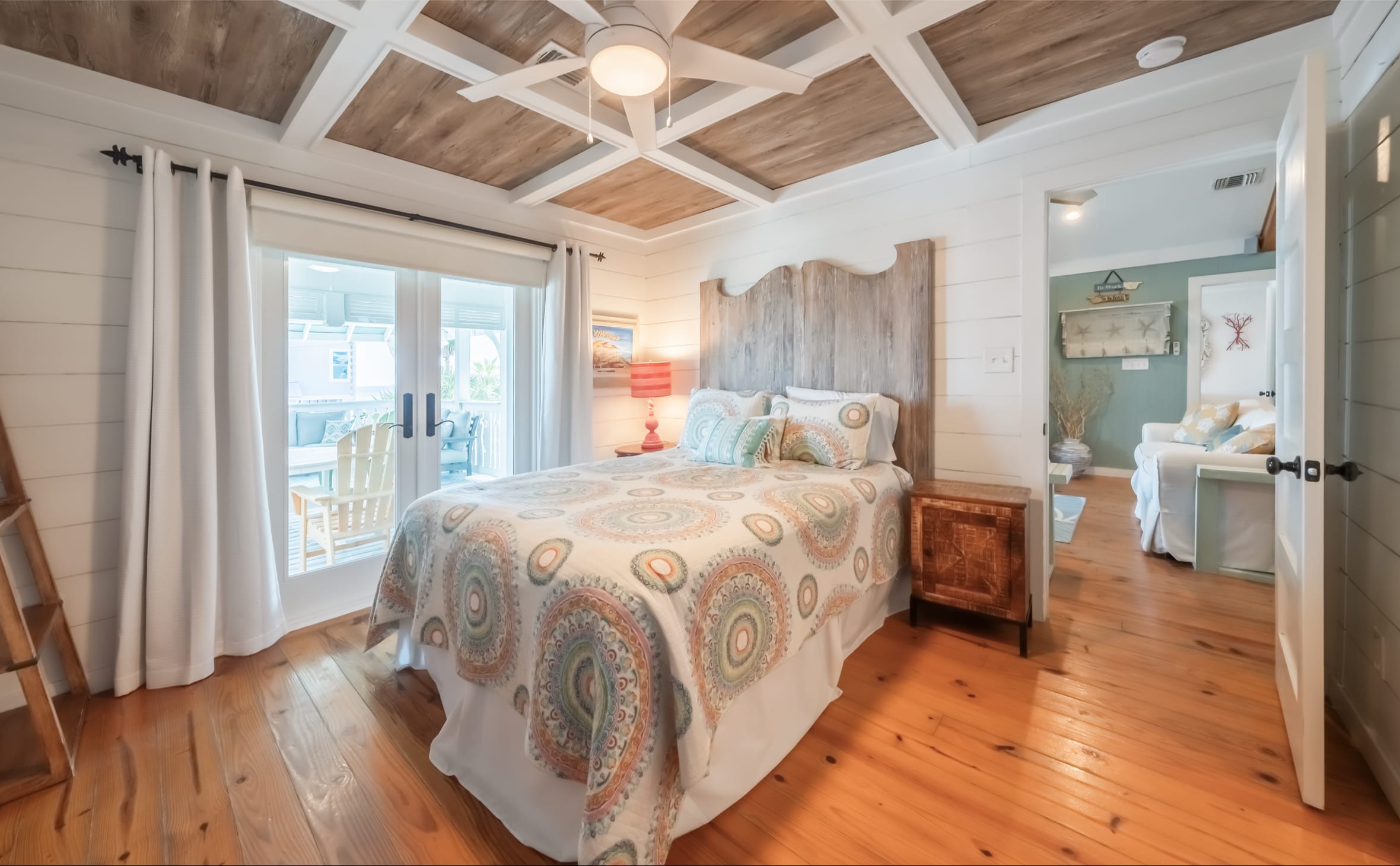 Bedroom 2 Queen with ocean and beach view