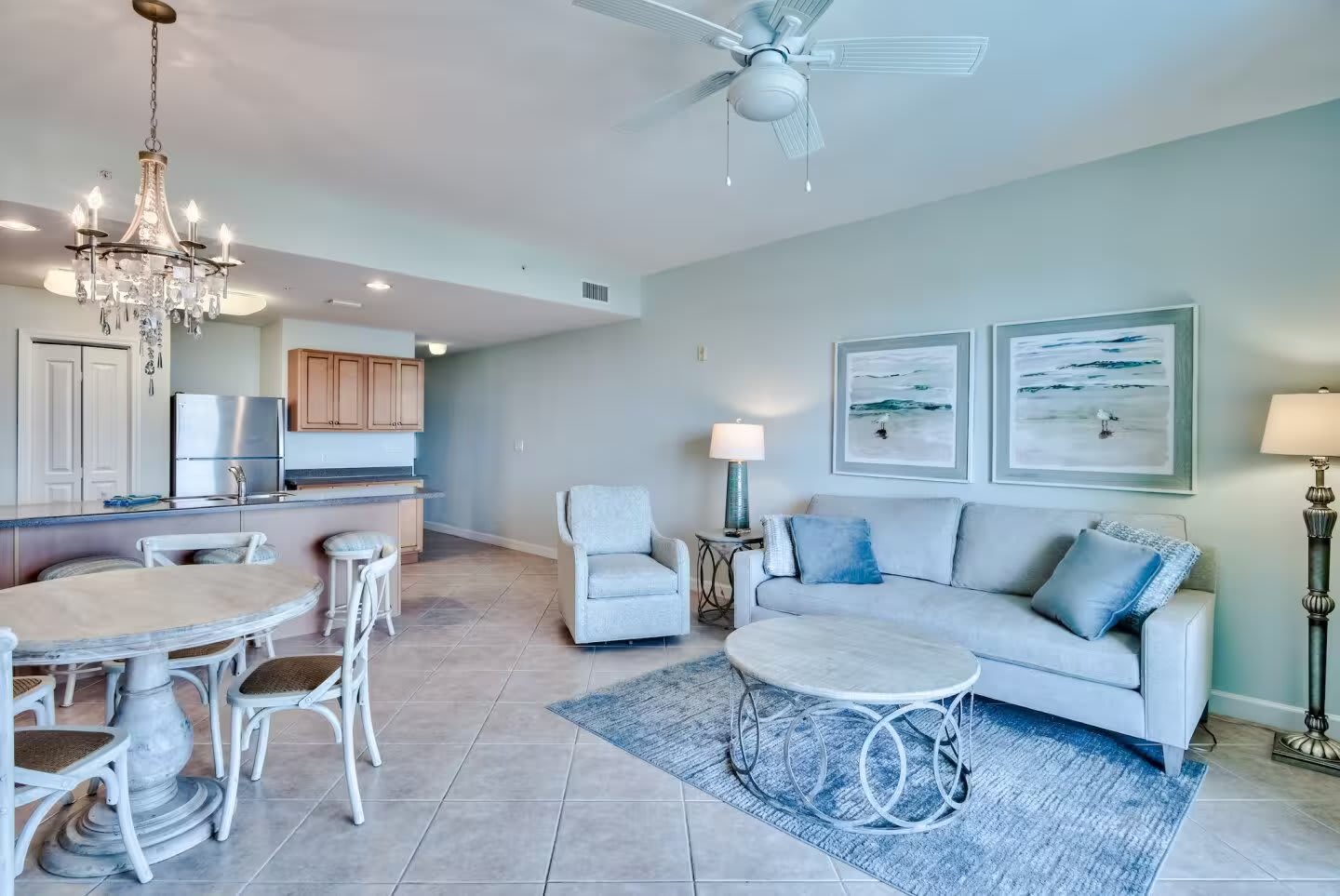 Not a sofa sleeper--sleeps four with separate bunk room