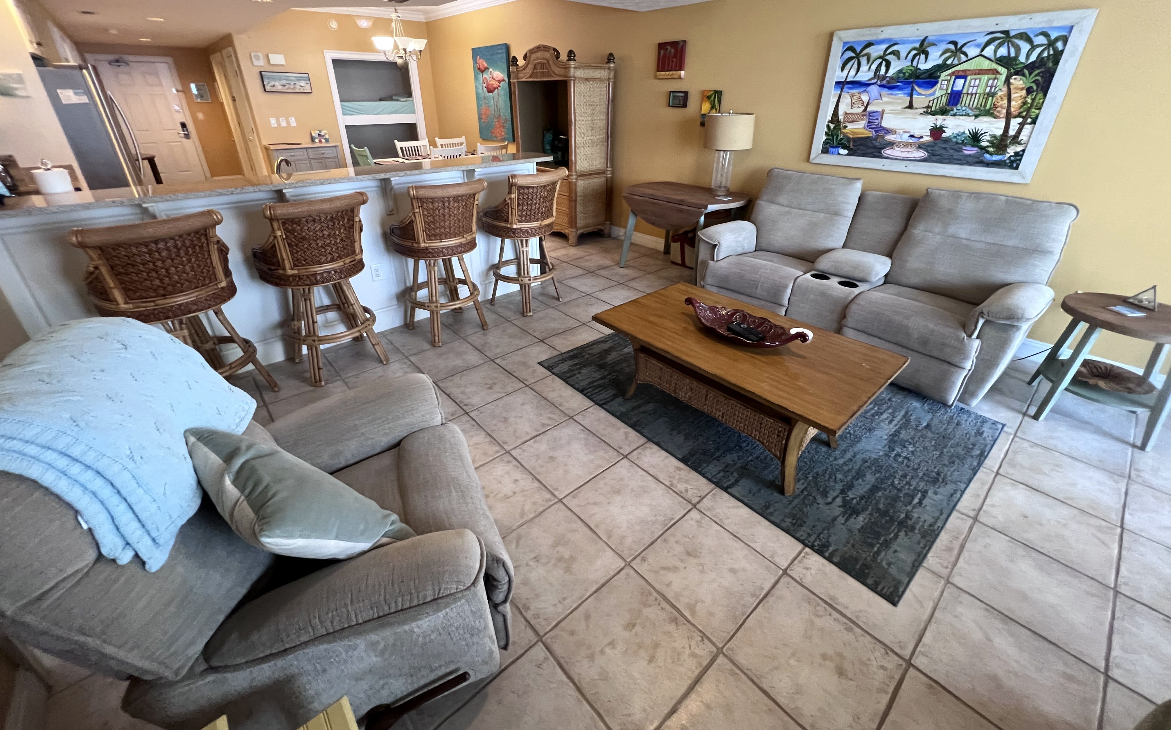 La-Z-Boy Loveseat with dual recliners with a 2 other separate La-Z-Boy recliners