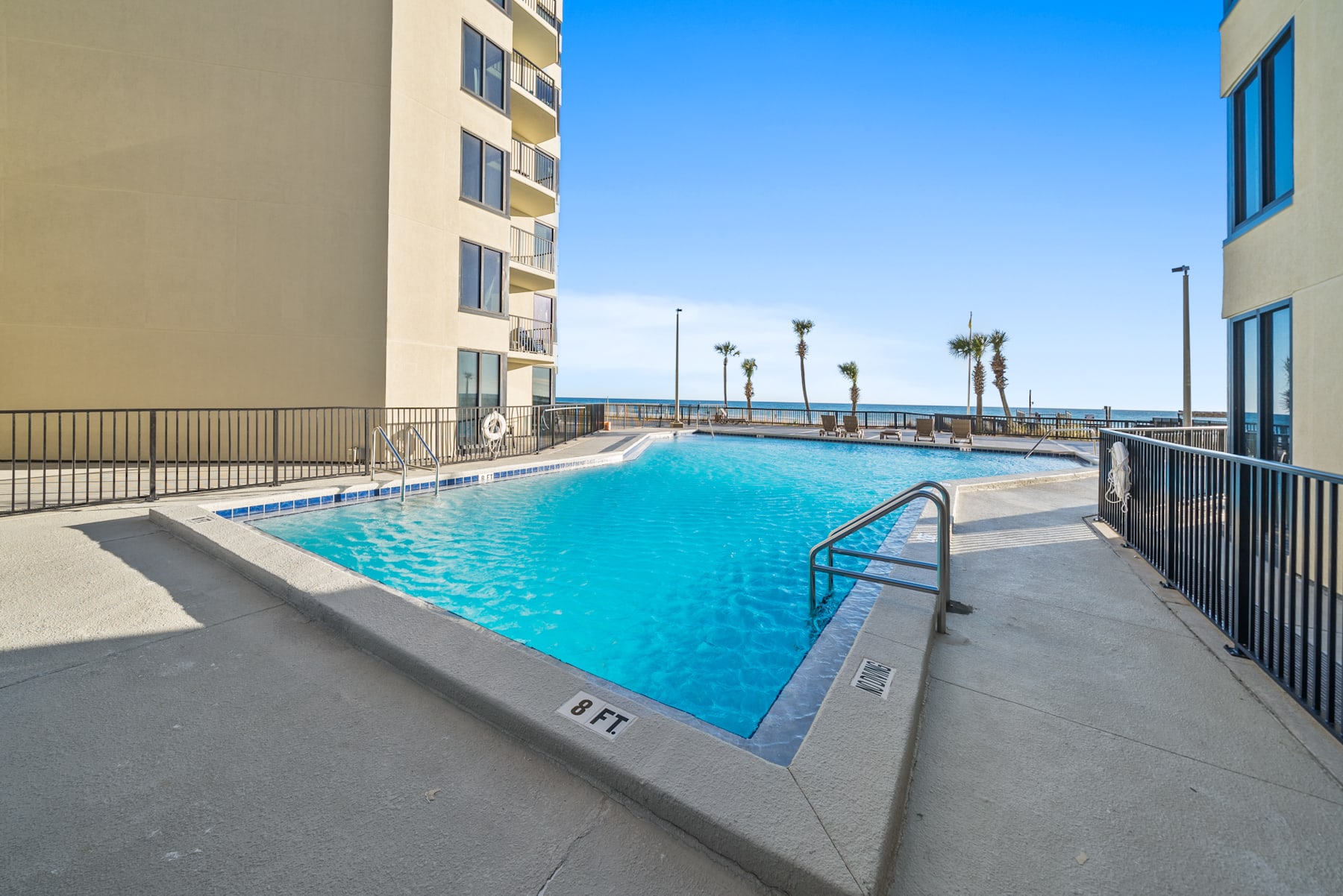 Main pool deck