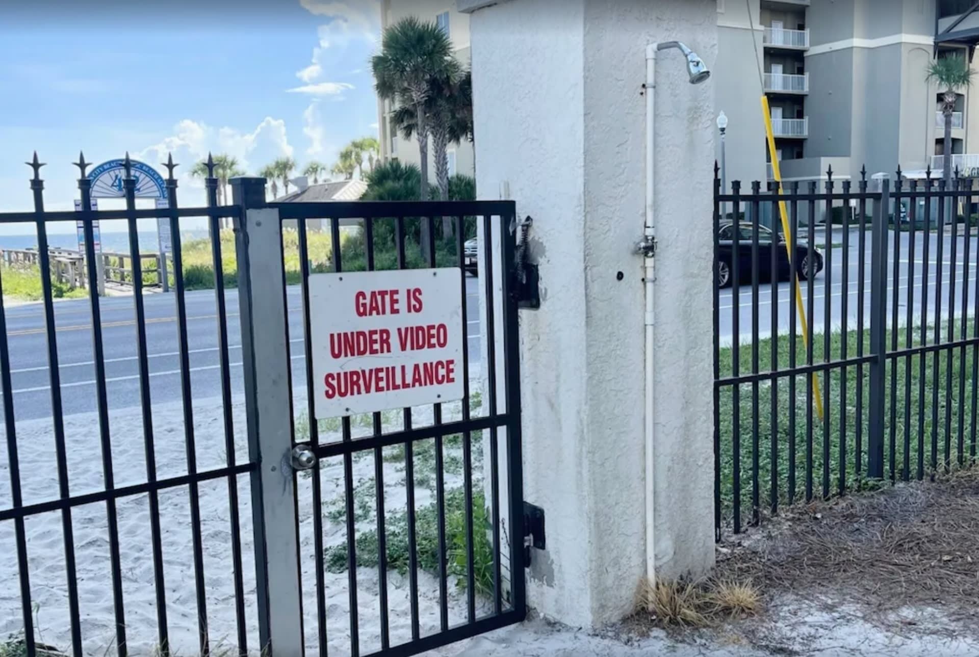 Private gate to/from the resort for our guests