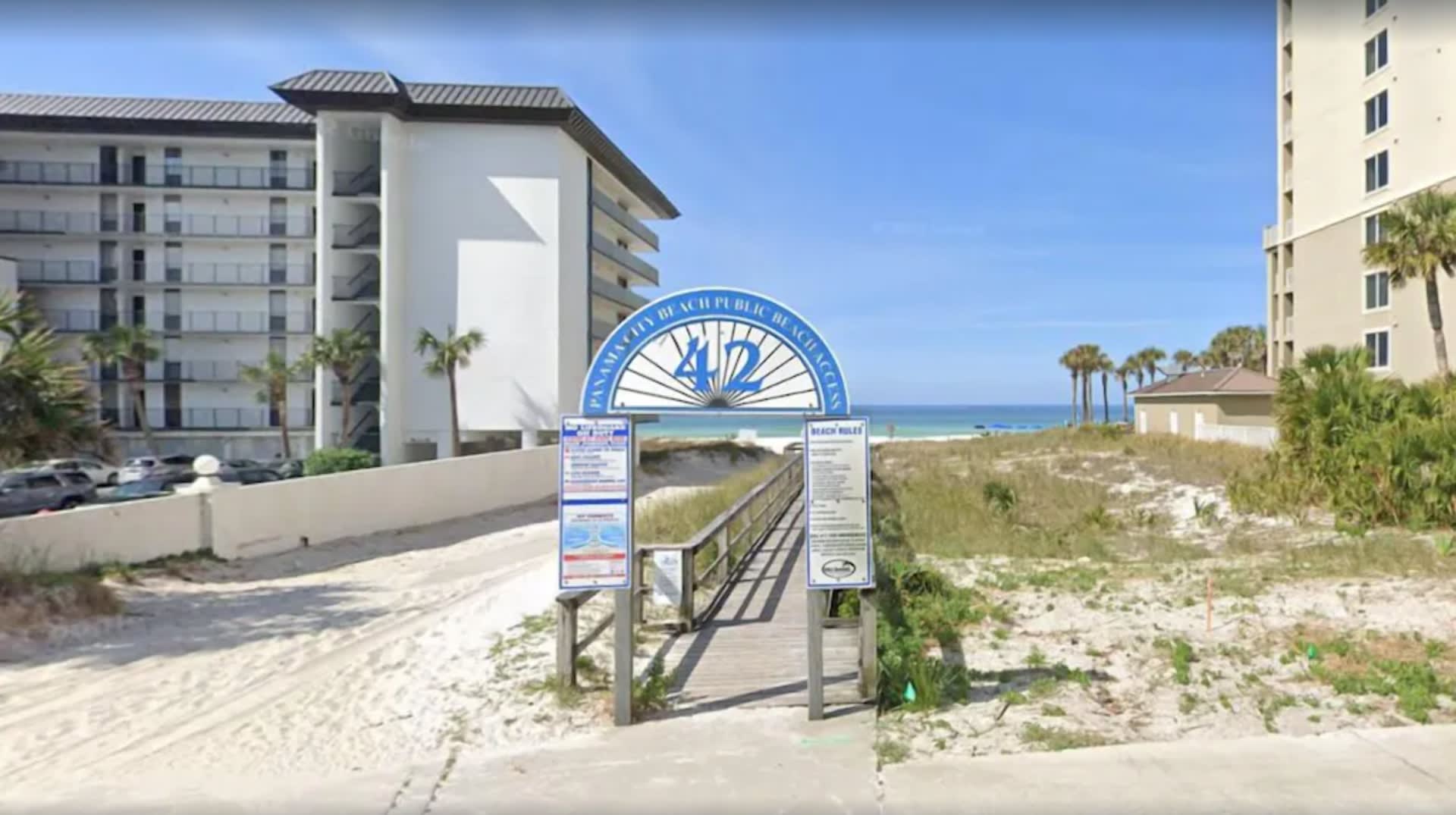 Super close beach access right across from our private gate.