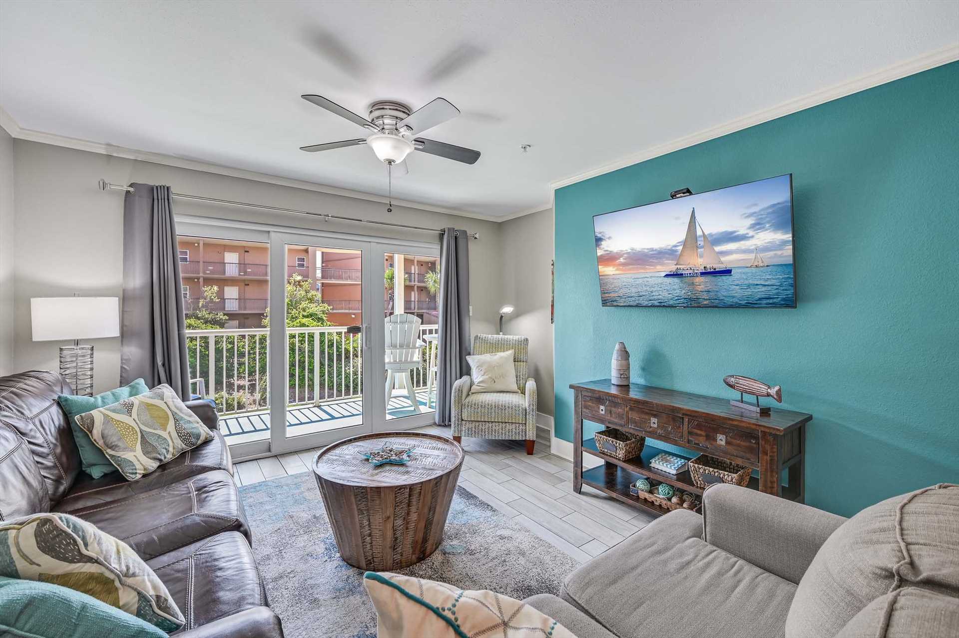 Natural Light and Balcony Access - Sliding glass
doors bring the outside in, with easy access to your
private balcony.