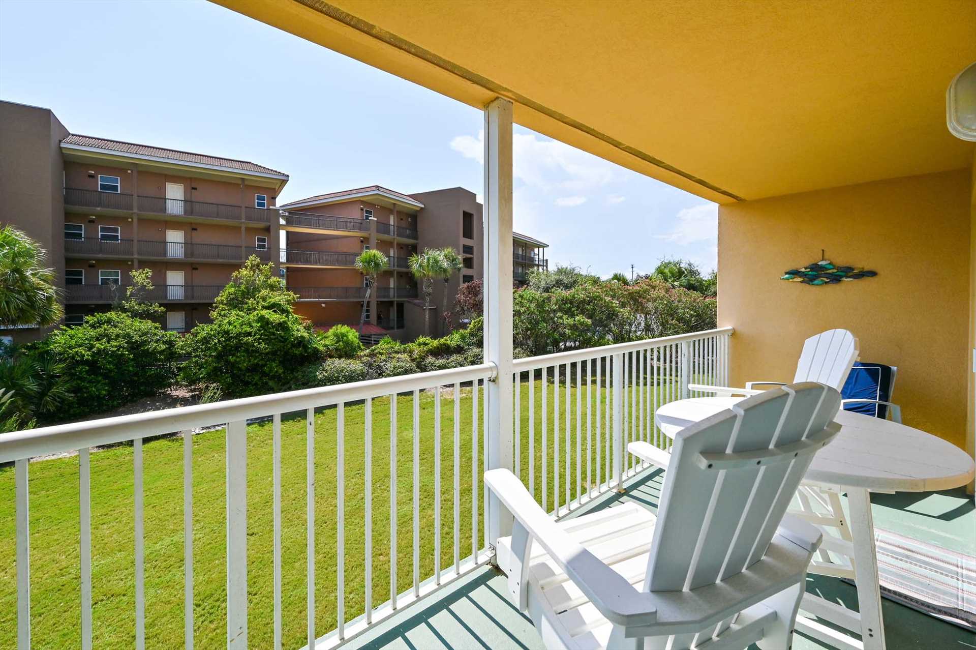 Morning Coffee & Ocean Breezes - A cozy corner to
sip, relax, and catch the salty air.