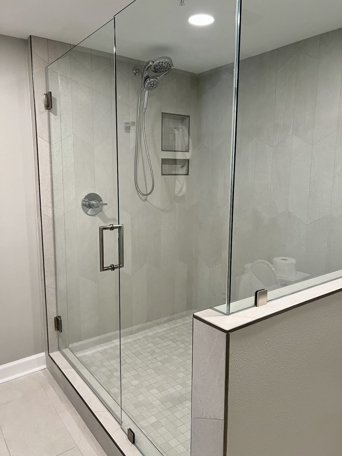 Master Bath- Large Tile & Glass Walk-in Shower