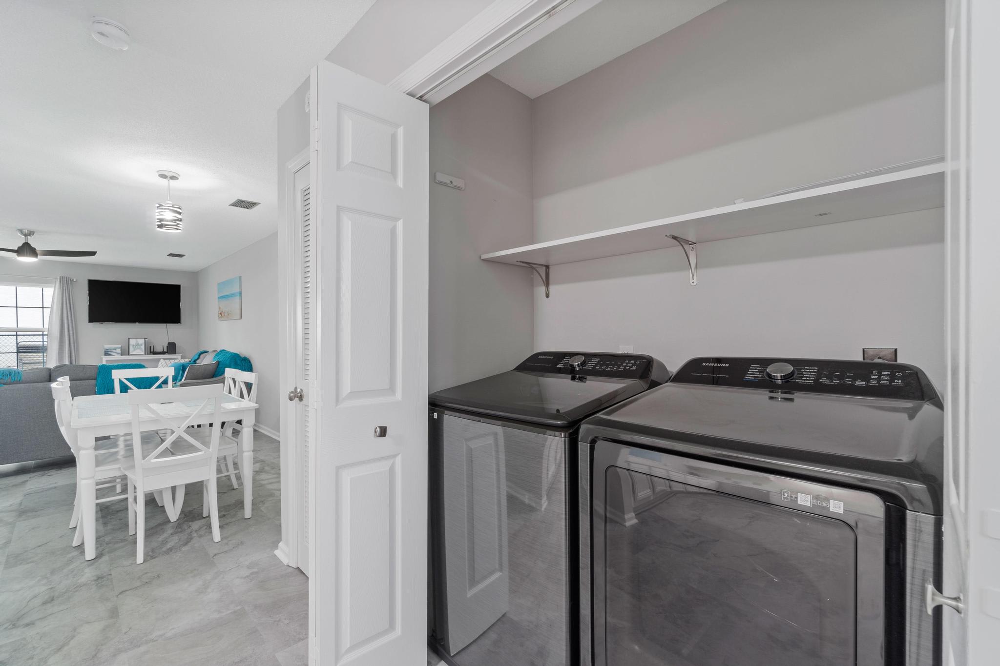 Laundry inside the unit