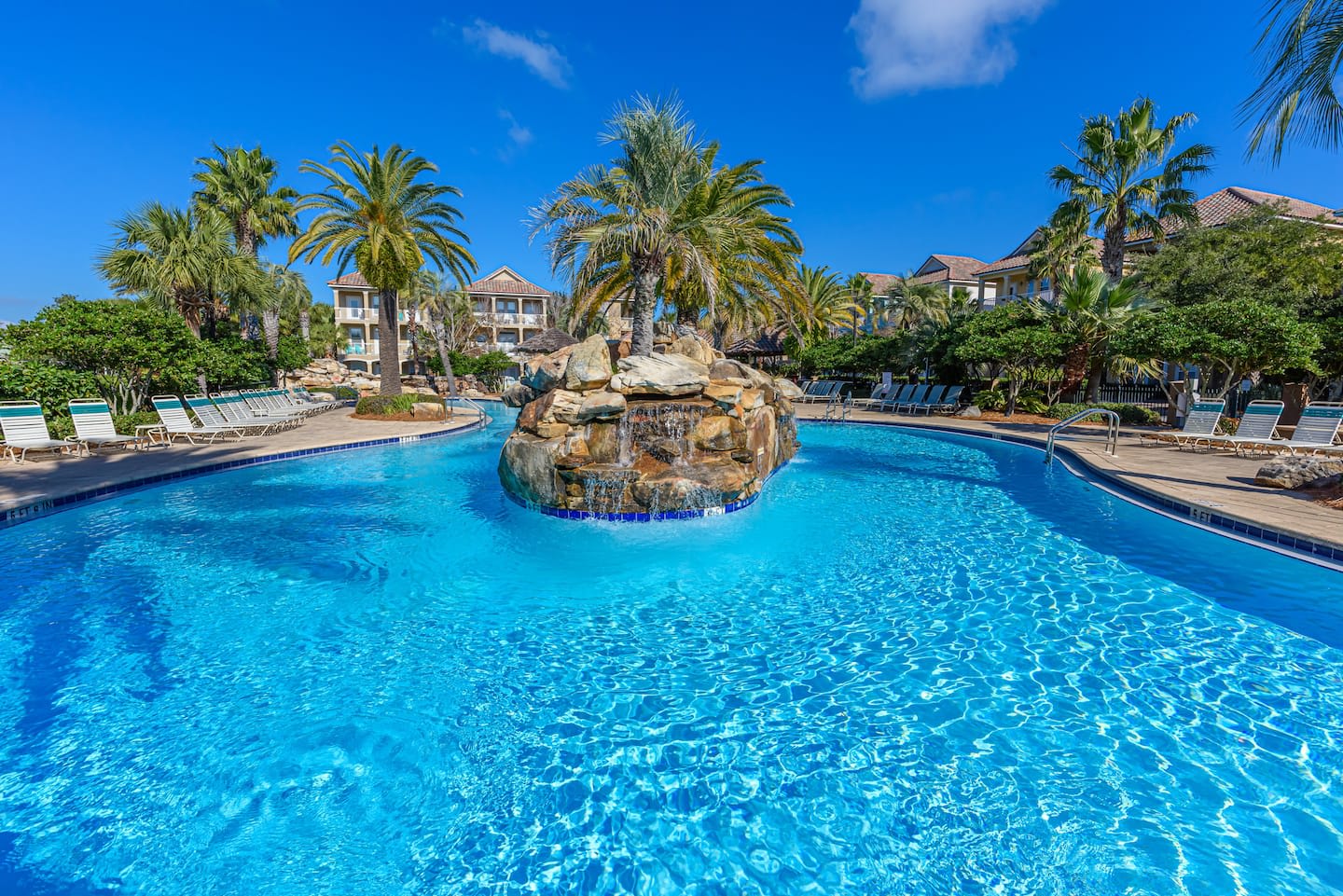 Heated resort style pool