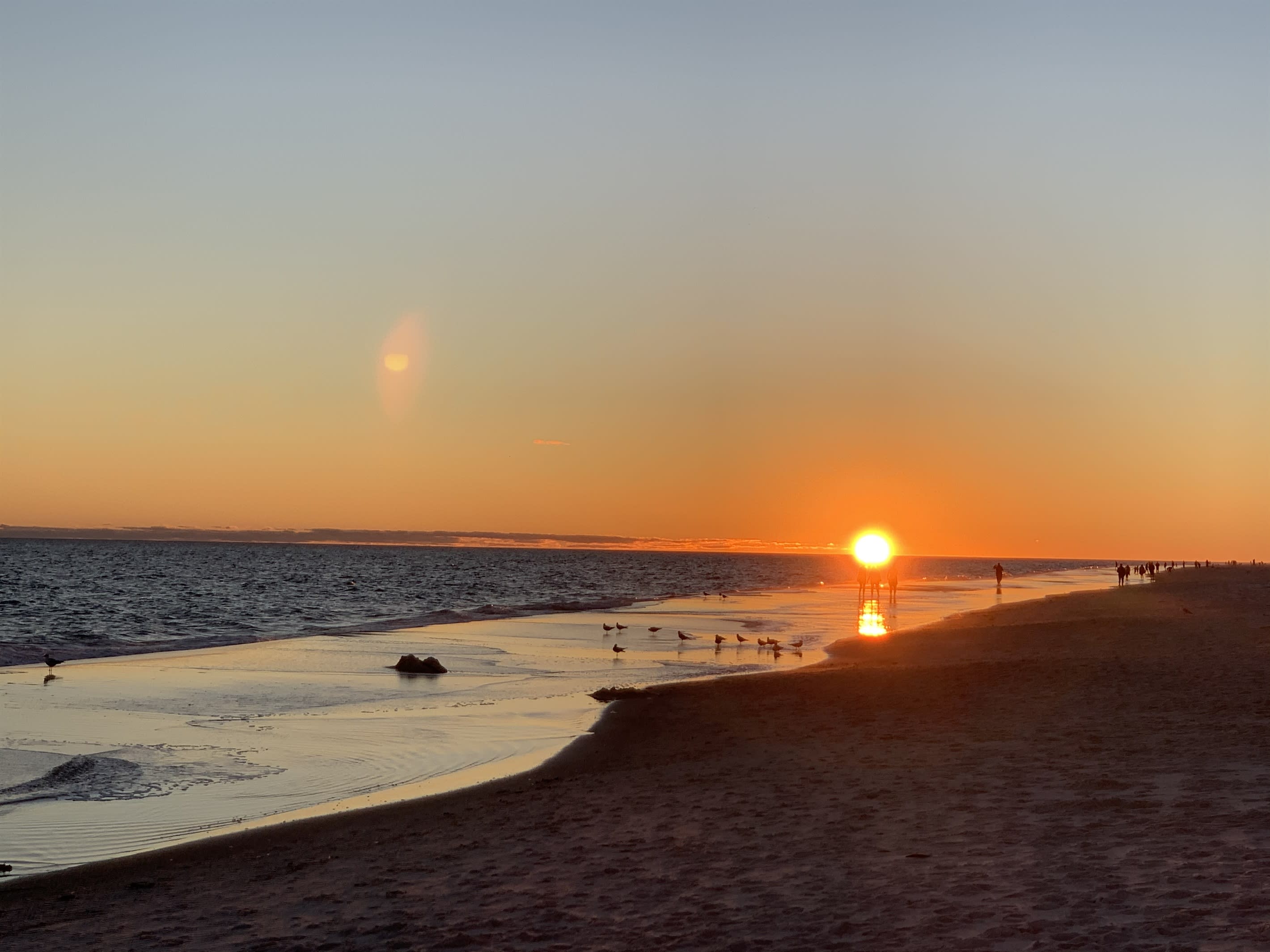 Sunset on the beach!