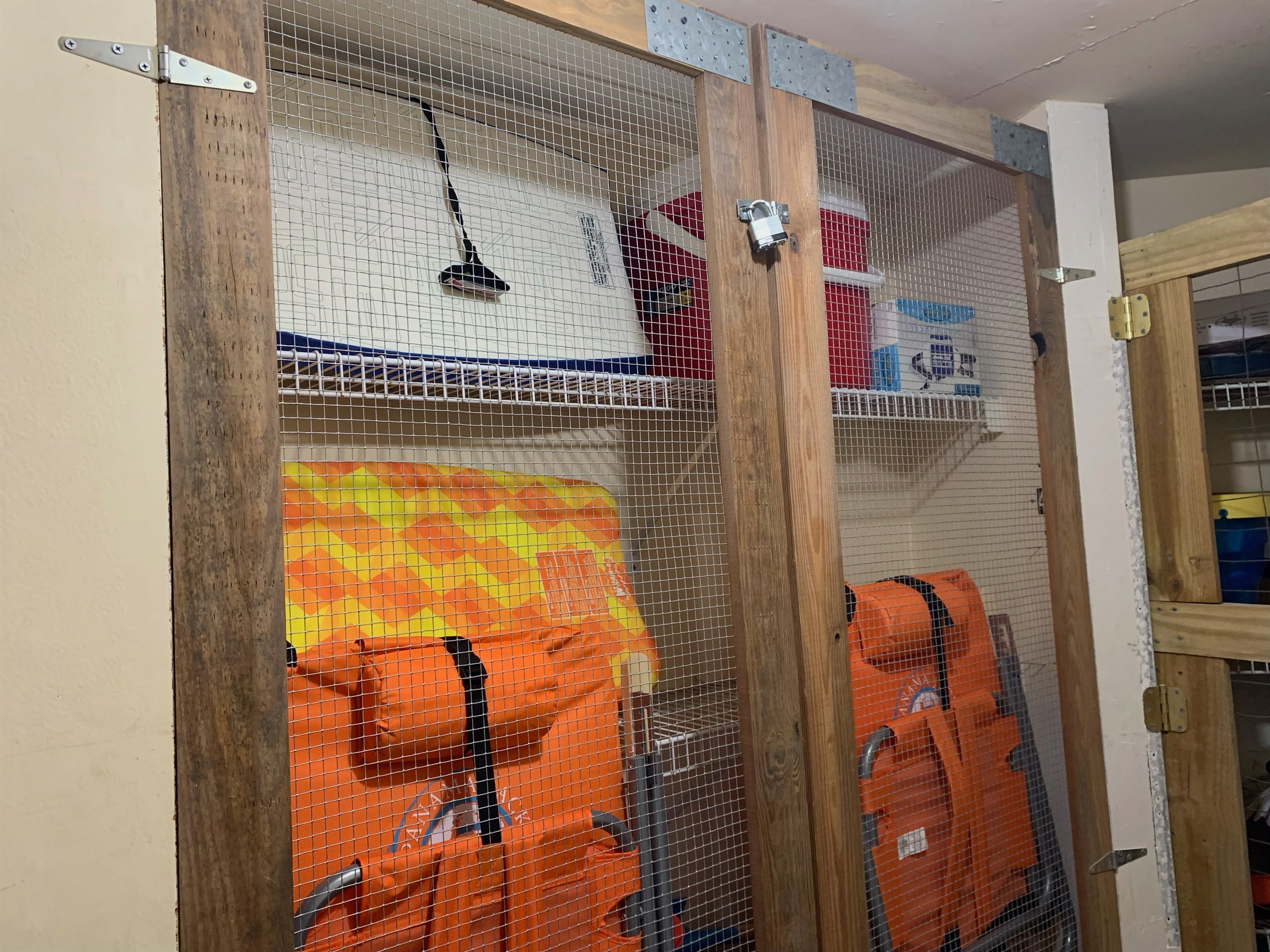 Plenty of Beach Amenities For Your Use in Our Owner's Storage