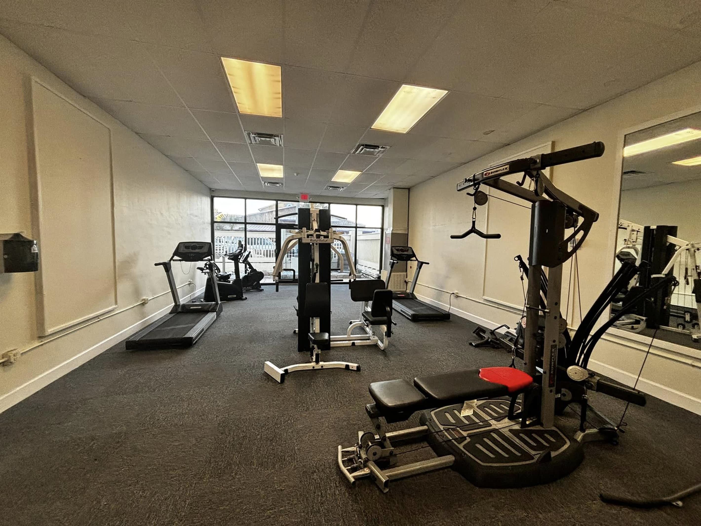 Stay active with cardio and strength equipment available for guest use.