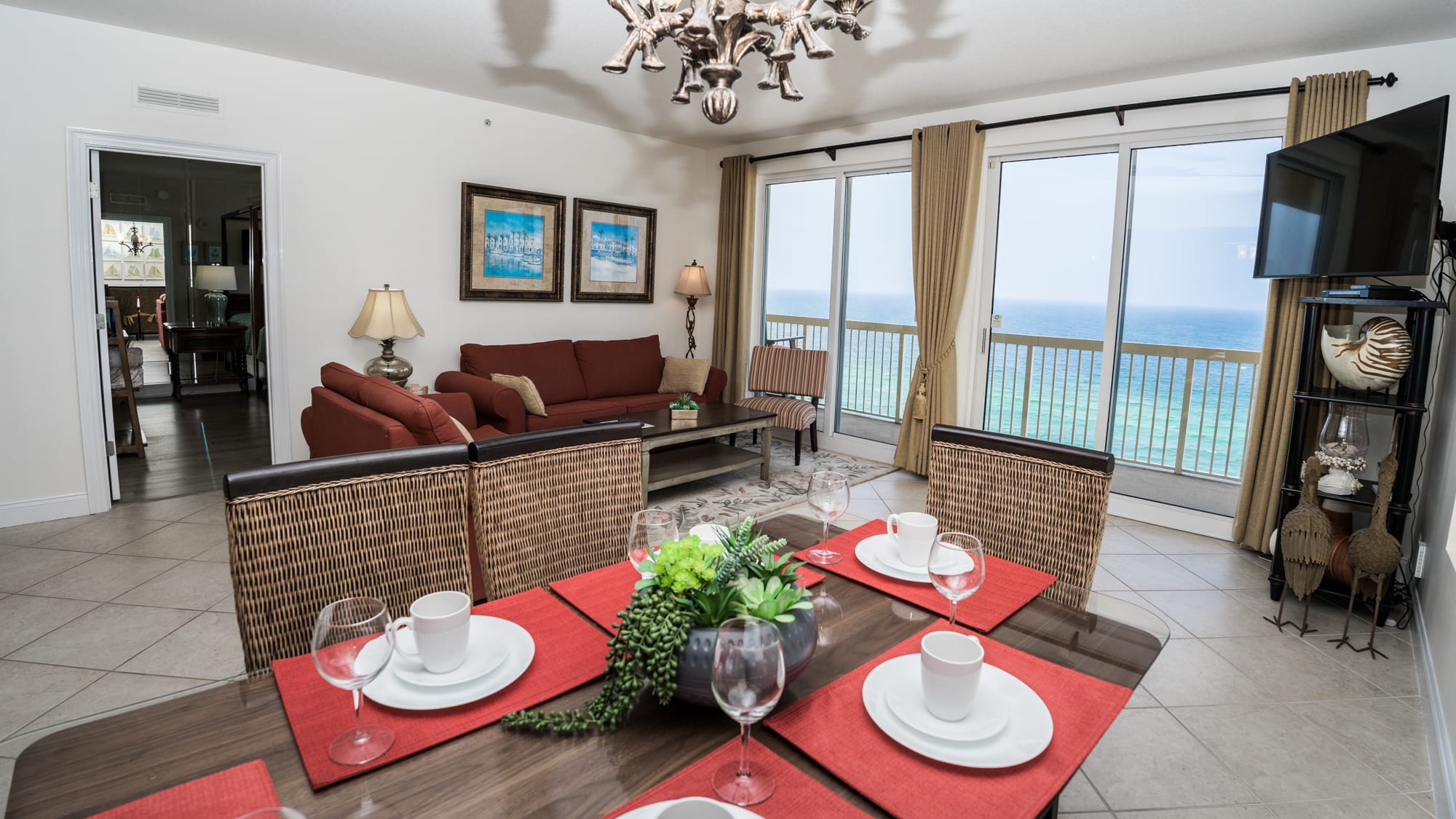 Dining Area/gathering & balcony 