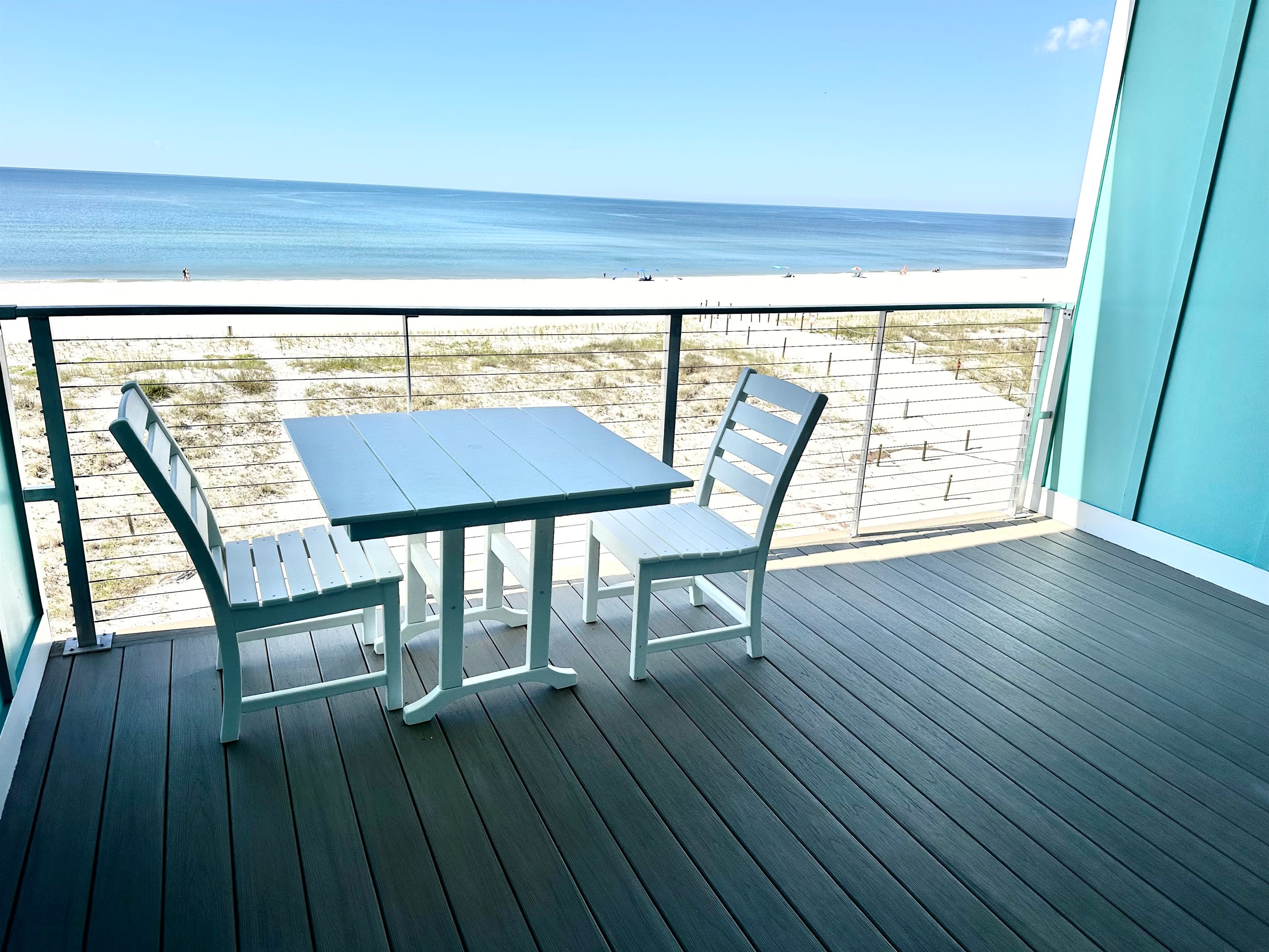 Primary bedroom private deck